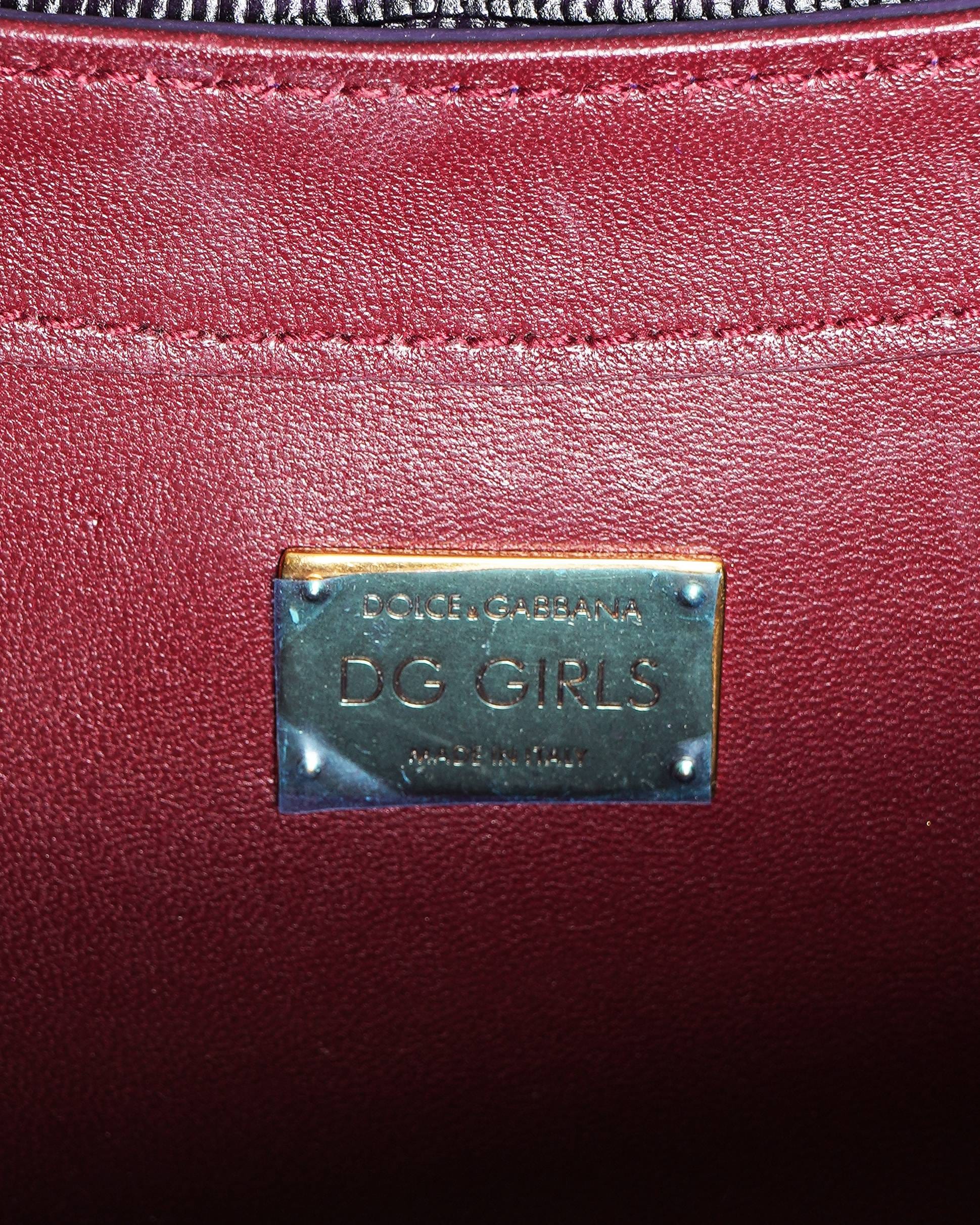 Dolce & Gabbana Velvet Chain - Link Shoulder Bag