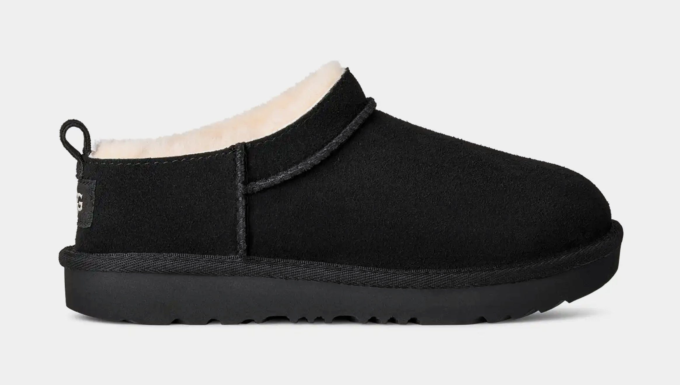 UGG Classic Micro Grade School Lifestyle Boots (Black)