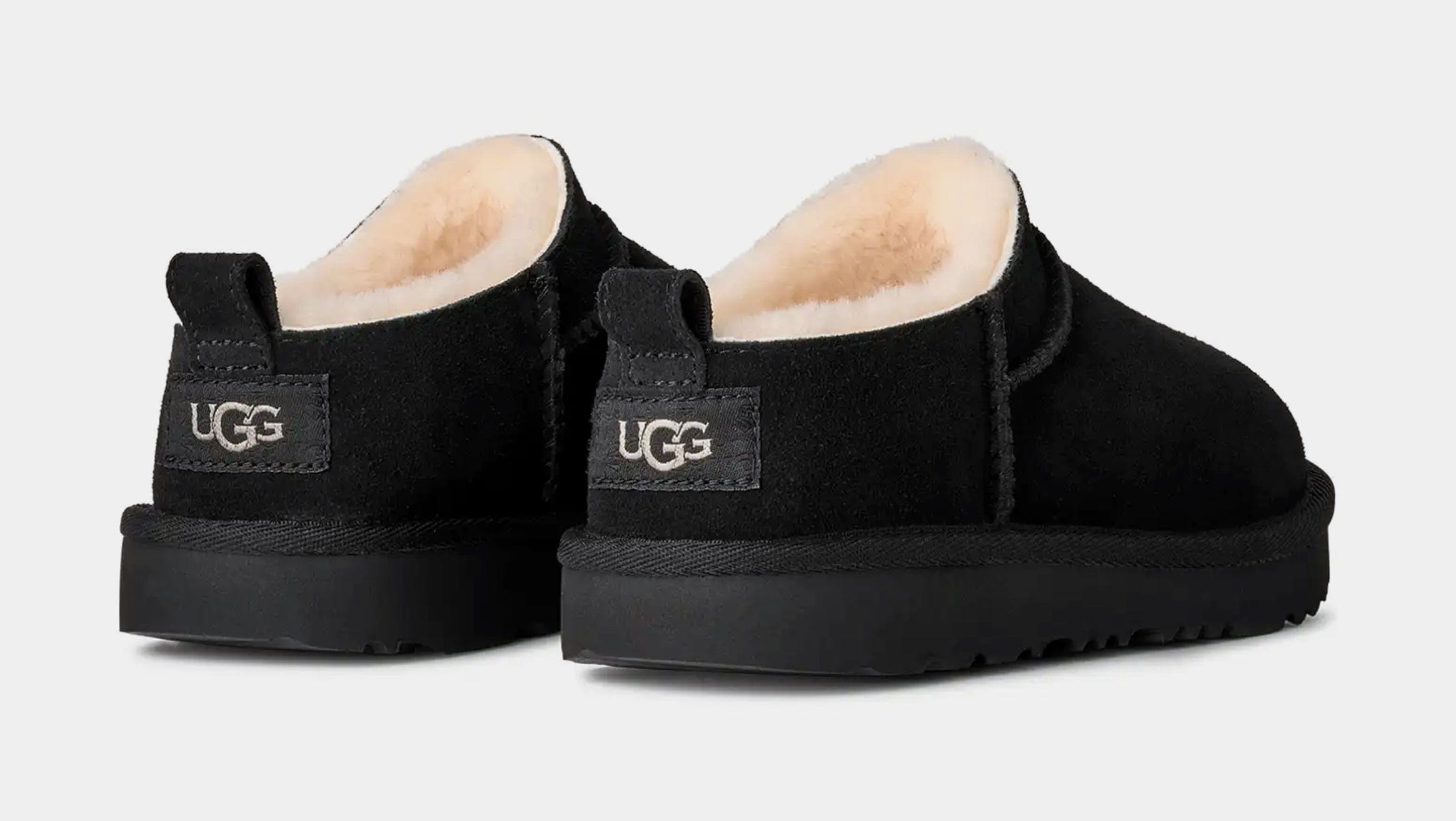 UGG Classic Micro Grade School Lifestyle Boots (Black)