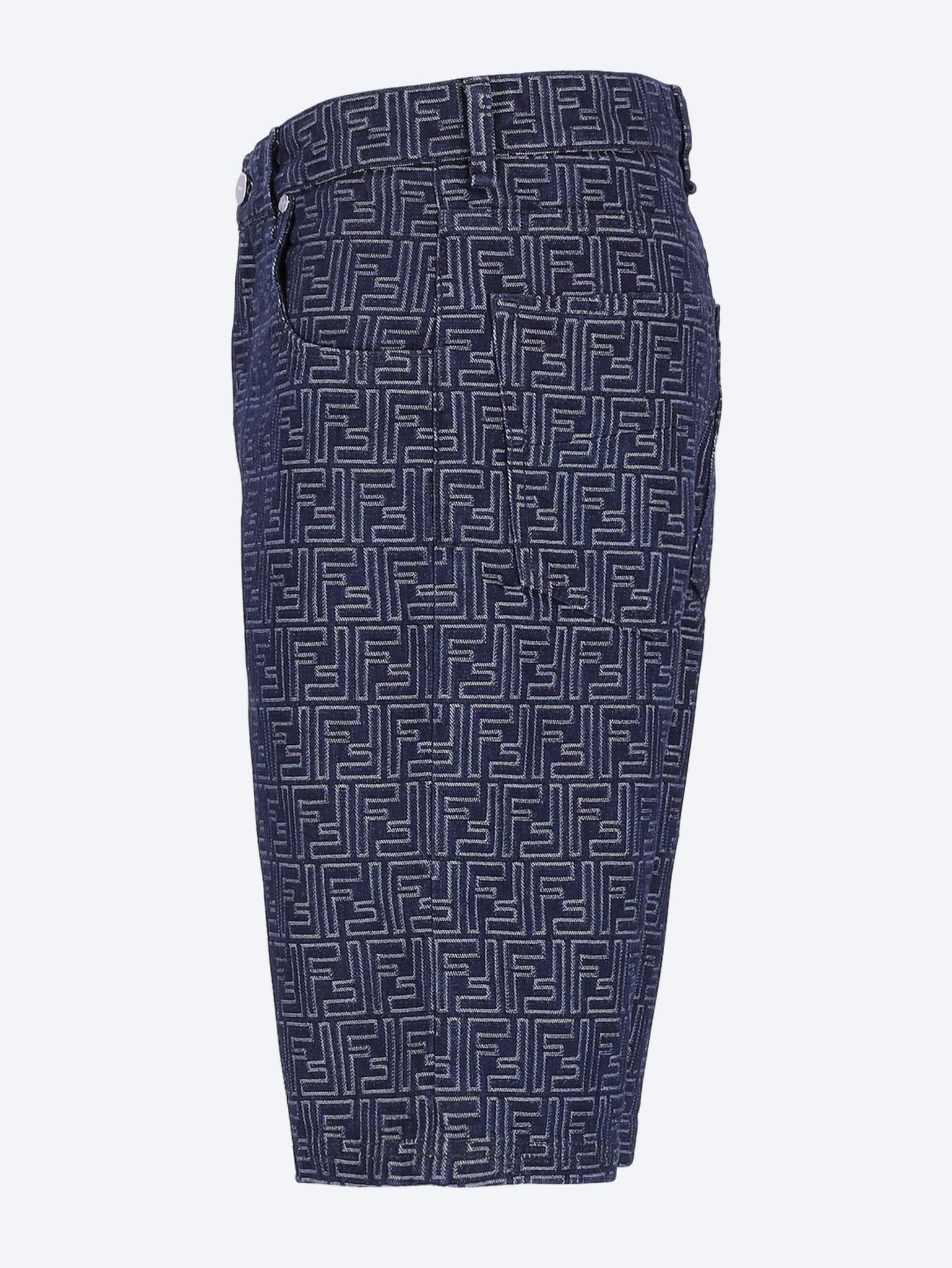 Fendi Blue denim ff shorts