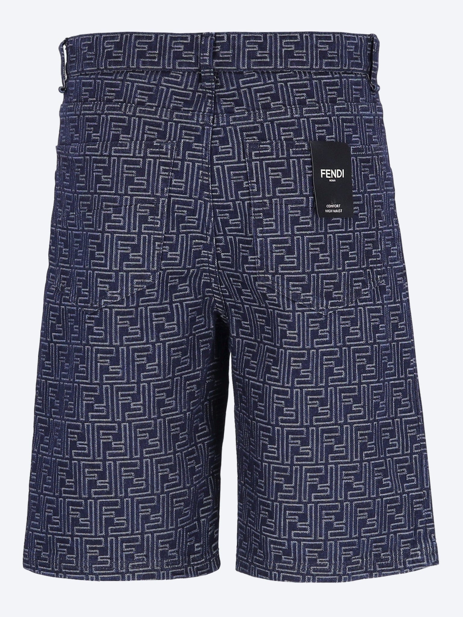 Fendi Blue denim ff shorts