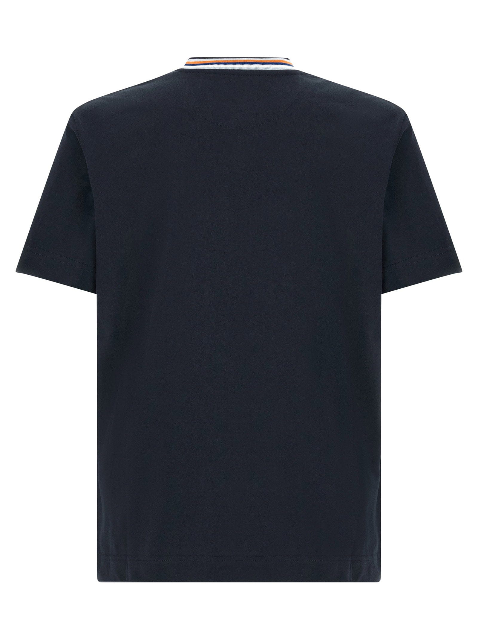 Fendi FF - Embroidered Crewneck T - Shirt — navy