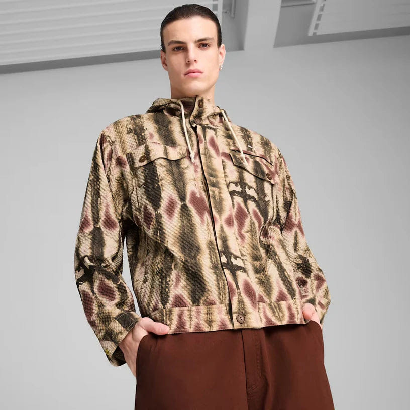 PUMA PALAIS ARTISAN Jacket Seersucker Chocotart