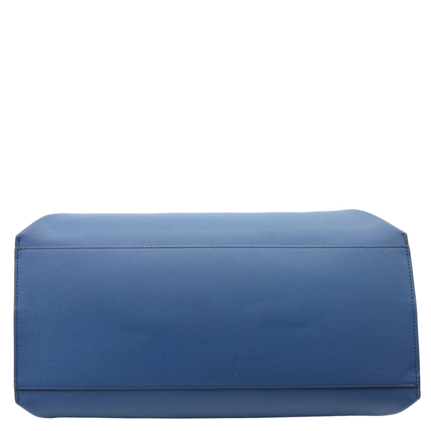 GIVENCHY GV Calf Leather Shopper Tote Bag Blue