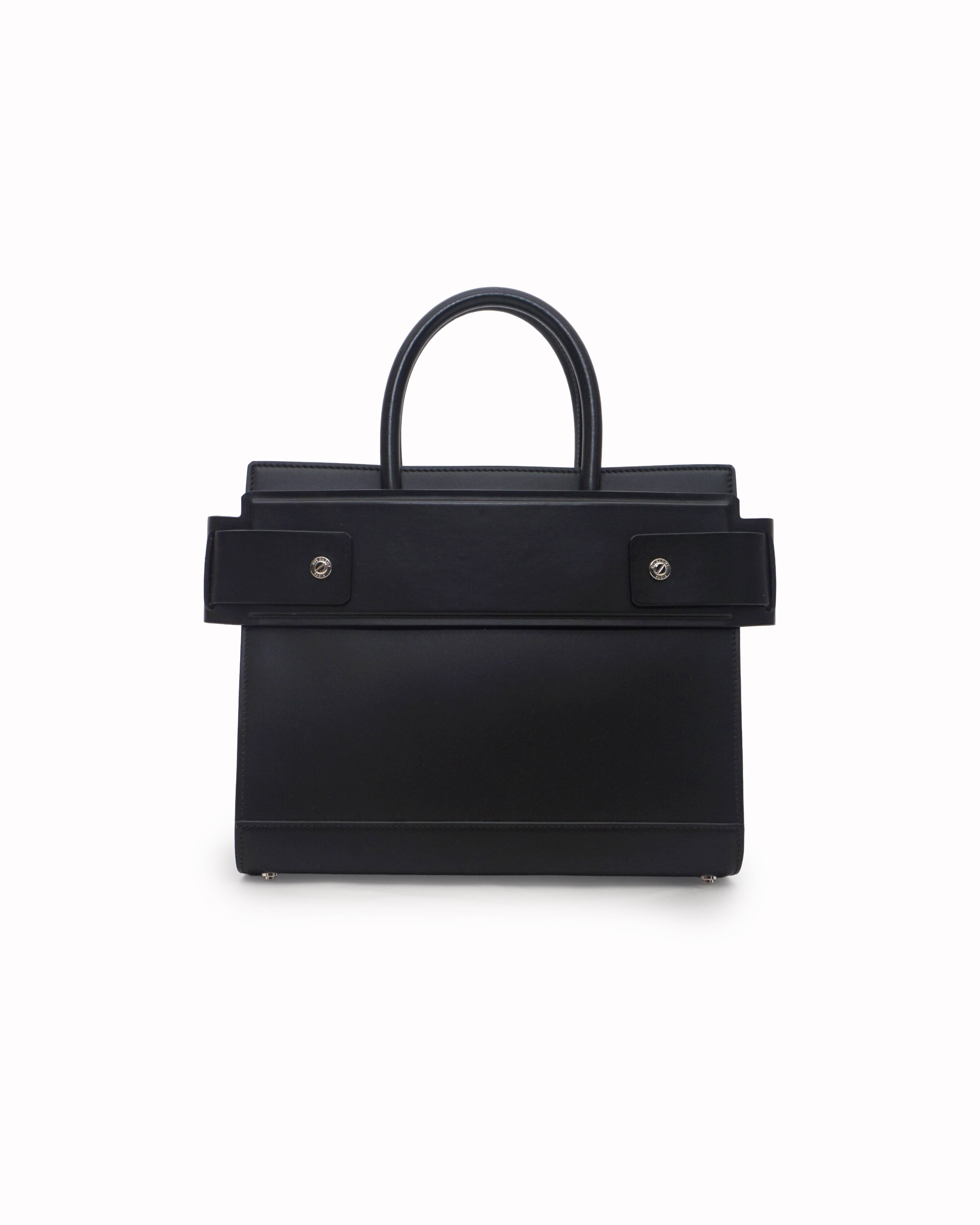 Givenchy Black Leather Horizon Tote Bag
