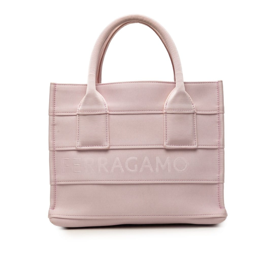 Ferragamo Small Canvas Signature Tote