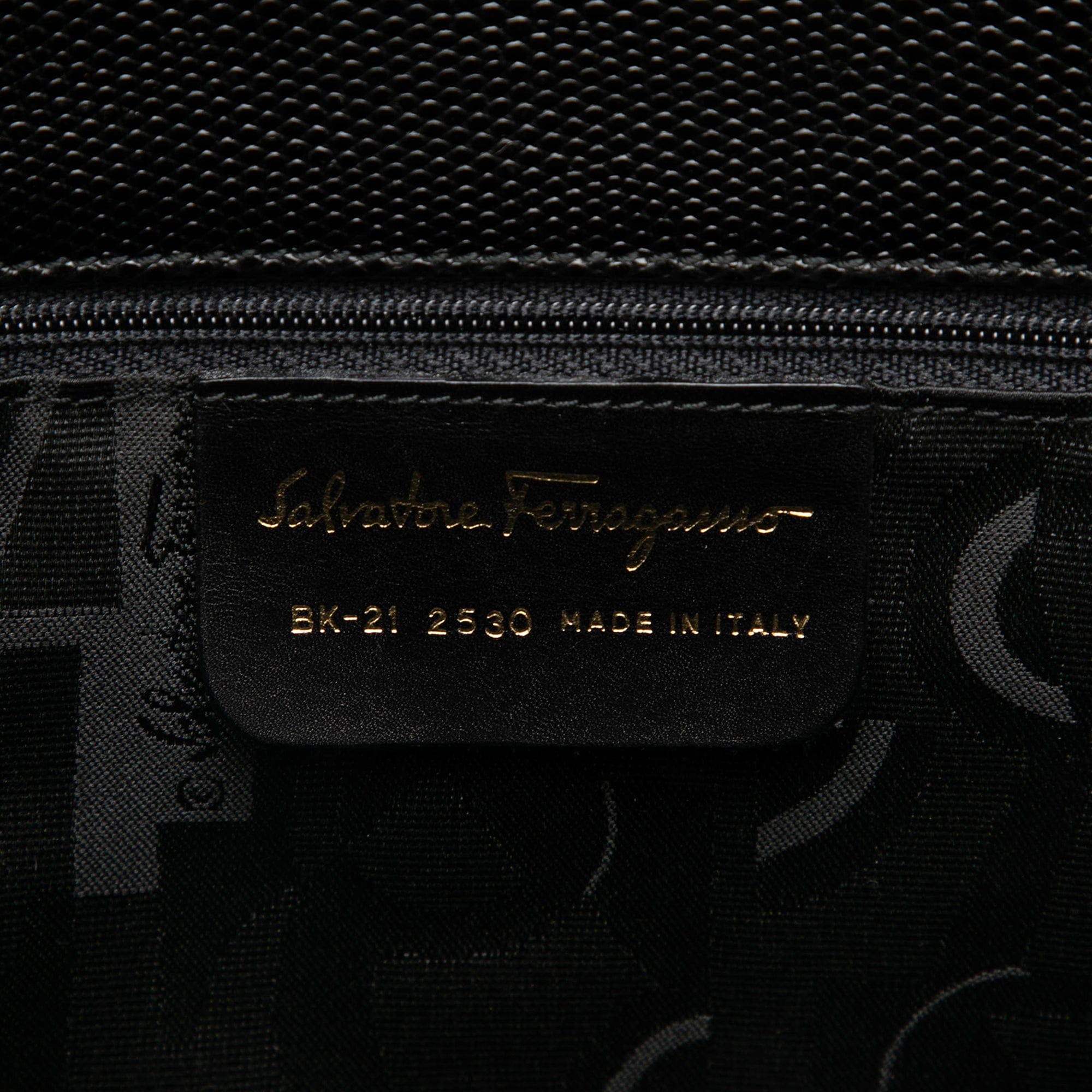Ferragamo Lizard Embossed Leather Vara Tote