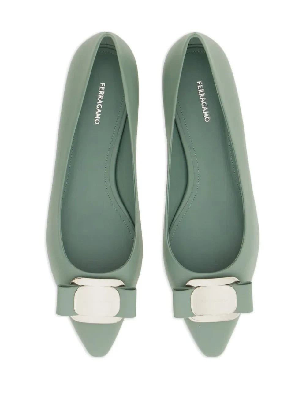 Ferragamo New Vara - Bow Lambskin Ballerina Shoes