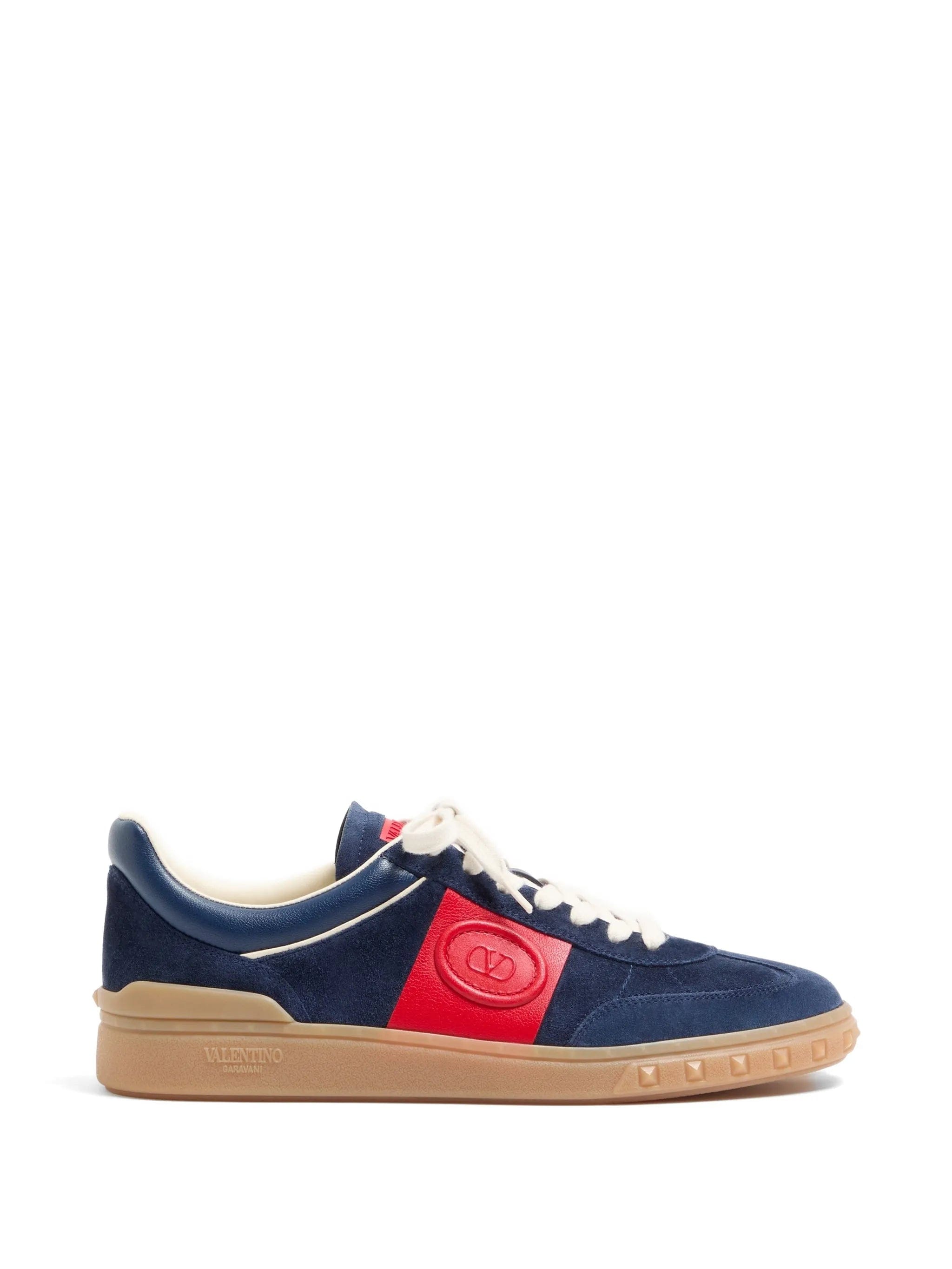 Valentino Garavani Upvillage low - top trainers in split - leather and calfskin nappa - leather