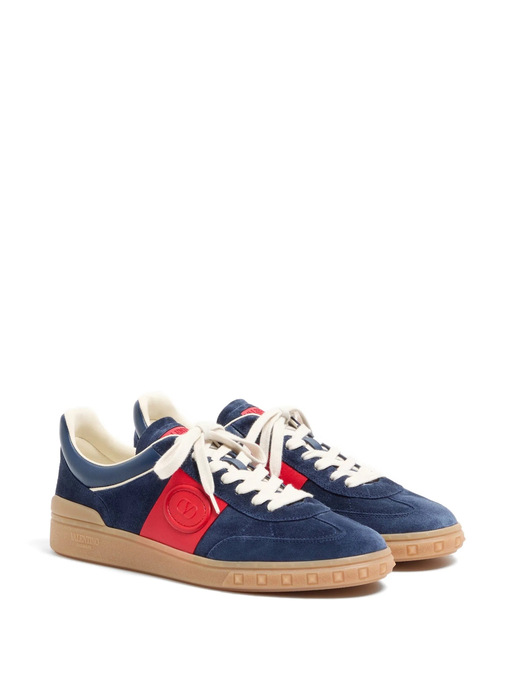Valentino Garavani Upvillage low - top trainers in split - leather and calfskin nappa - leather