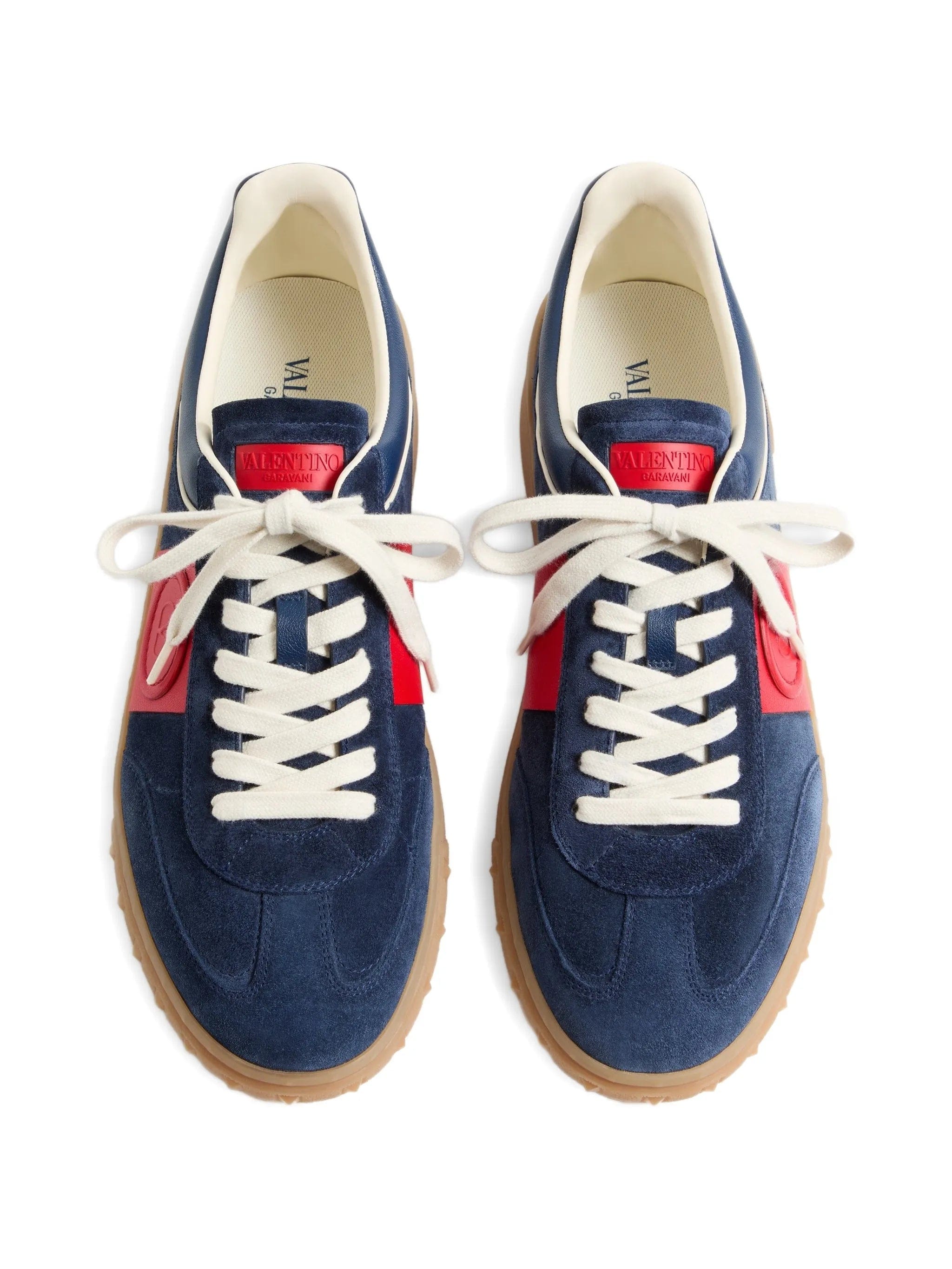 Valentino Garavani Upvillage low - top trainers in split - leather and calfskin nappa - leather
