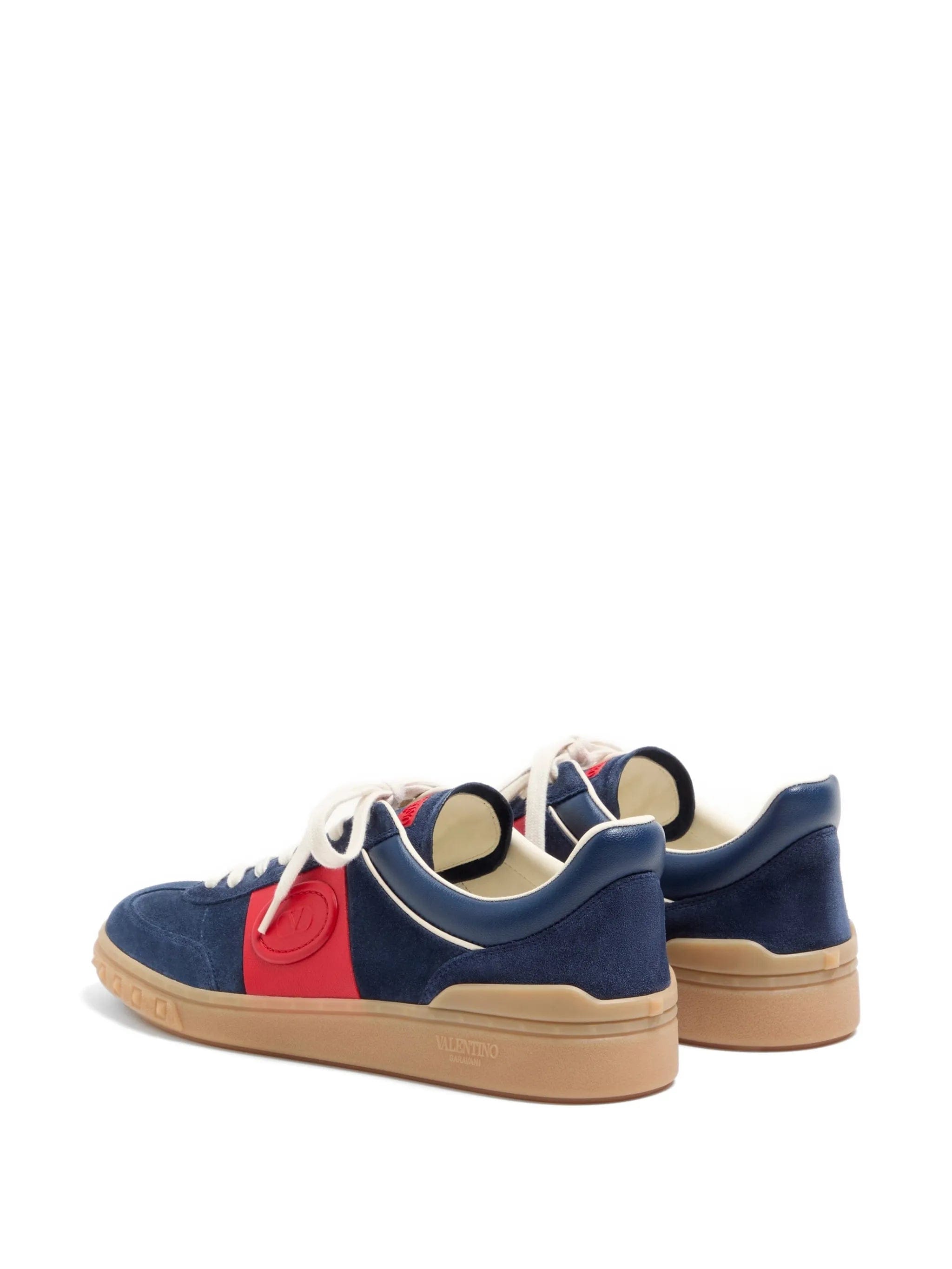 Valentino Garavani Upvillage low - top trainers in split - leather and calfskin nappa - leather
