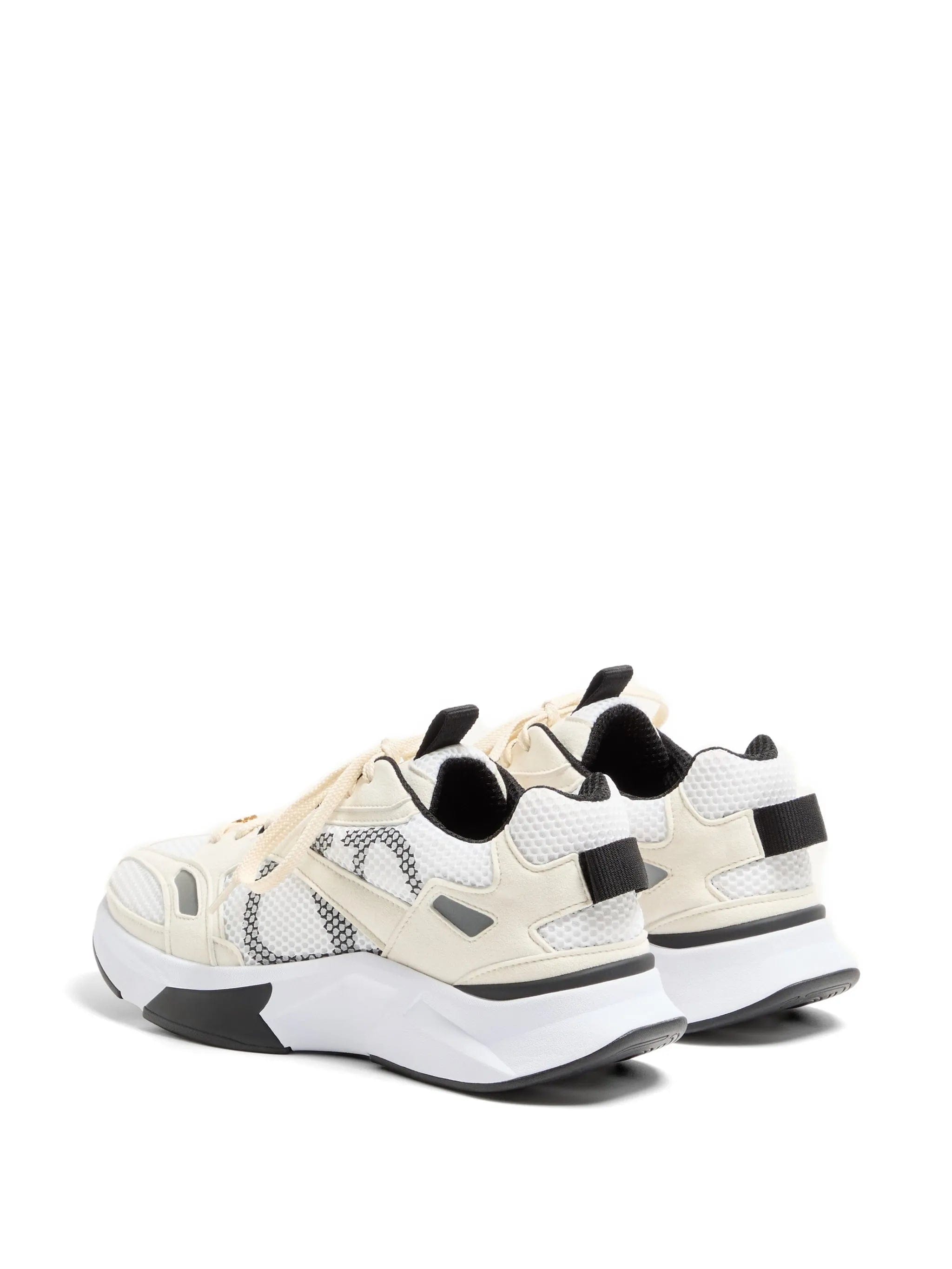 Valentino Garavani Demivee trainer in mesh fabric with suede inserts