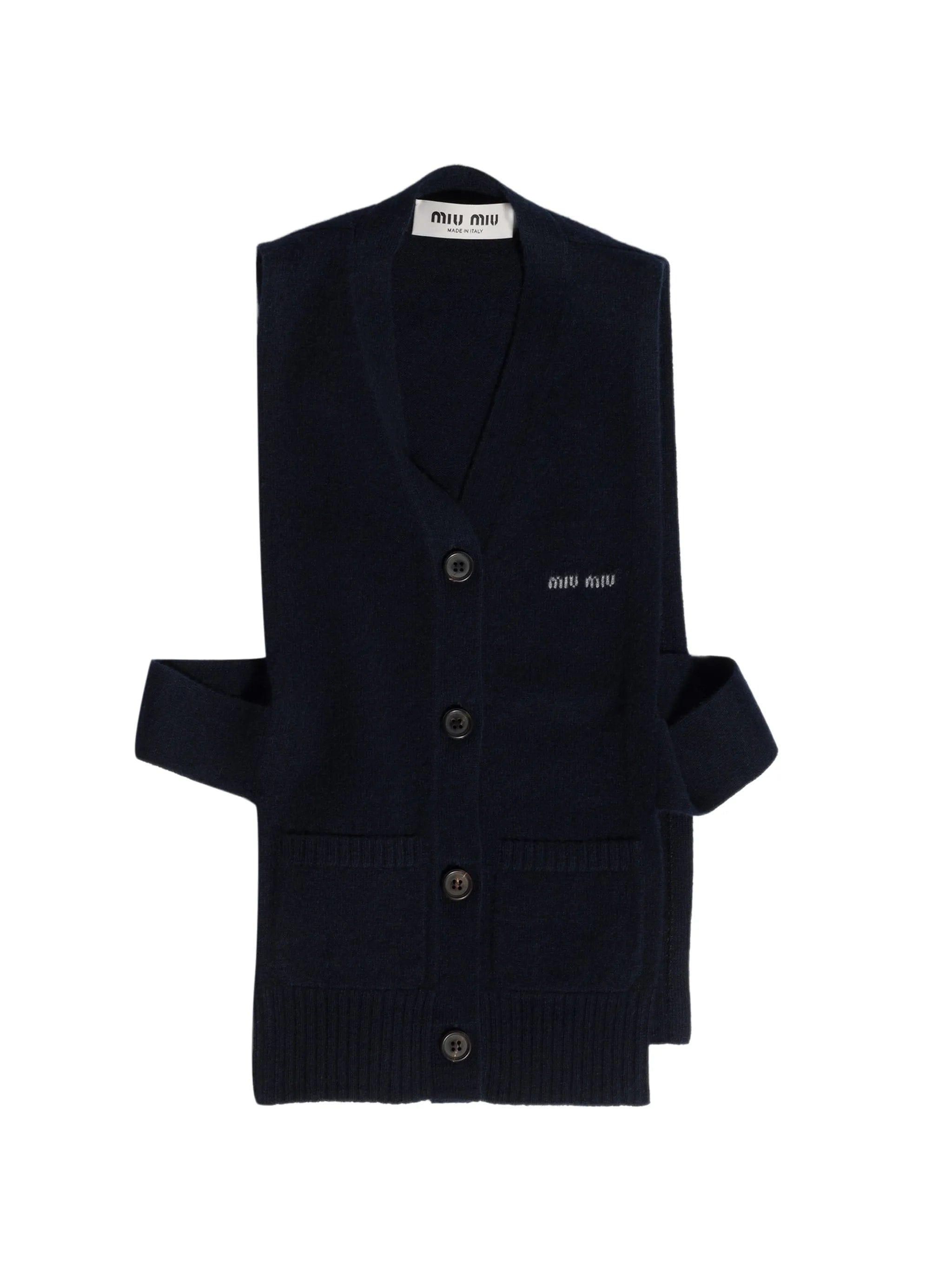 Miu Miu cashmere cardigan vest