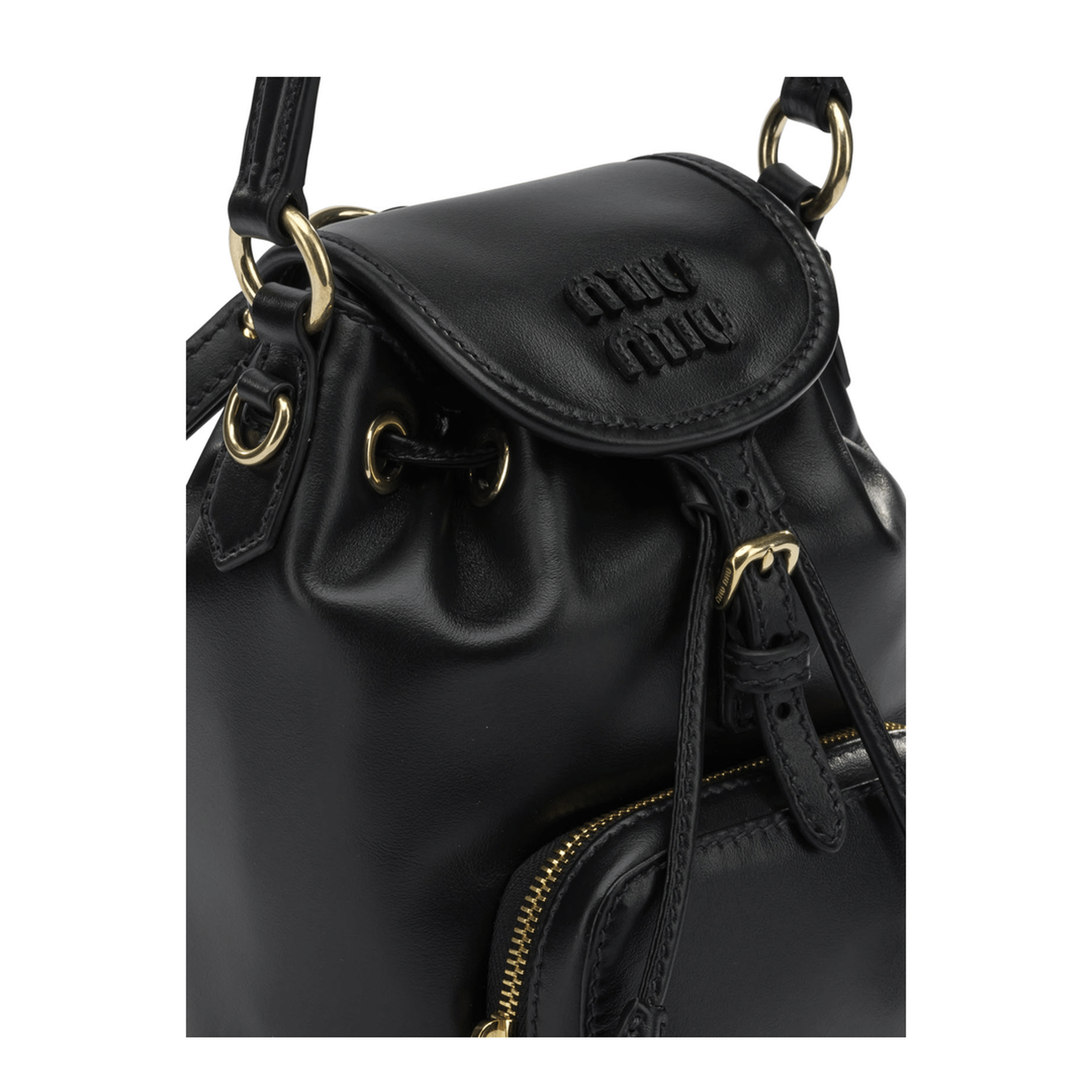 Miu Miu Calfskin Mini Backpack - Black
