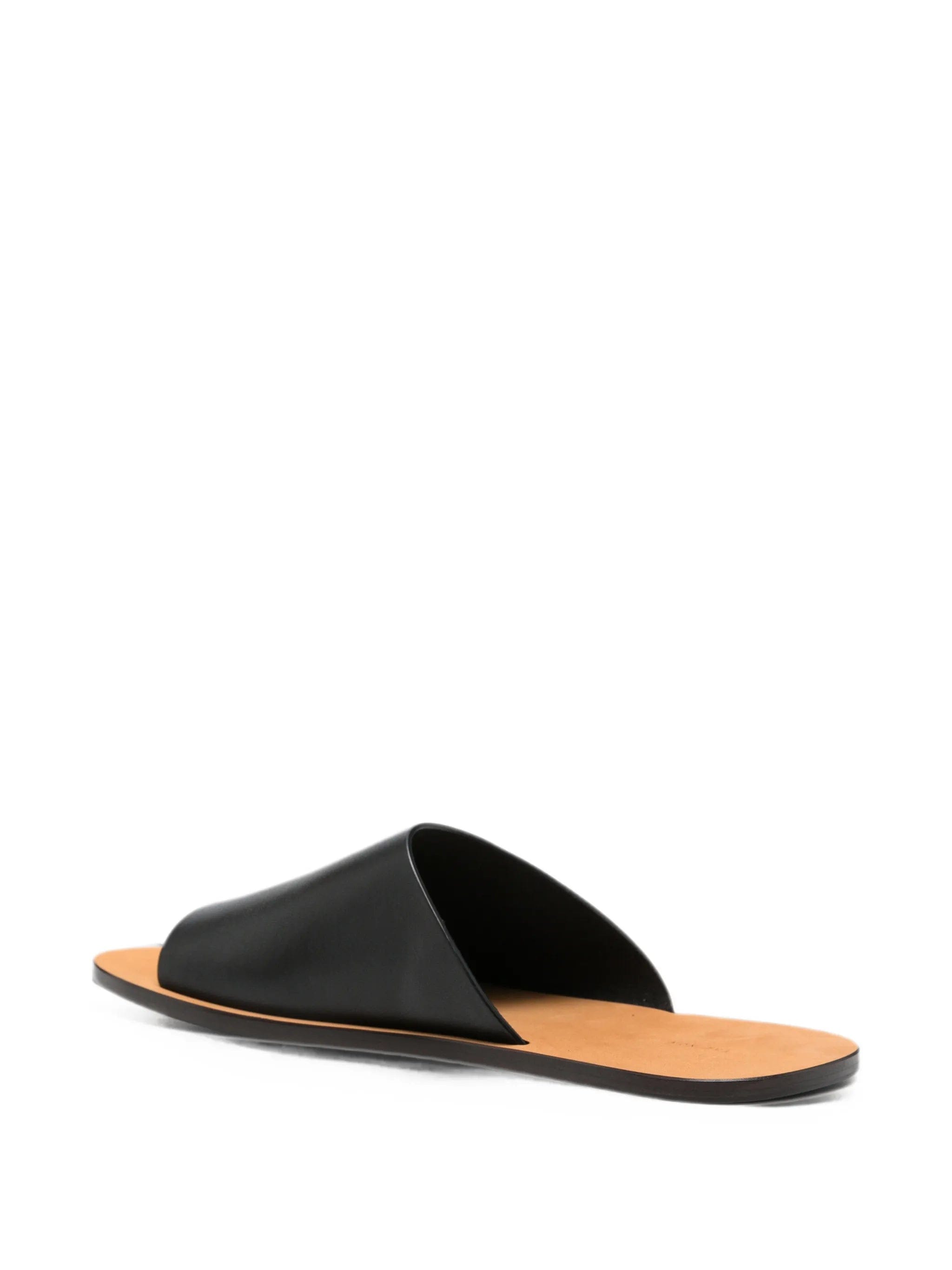 The Row Charlie leather flat sandals