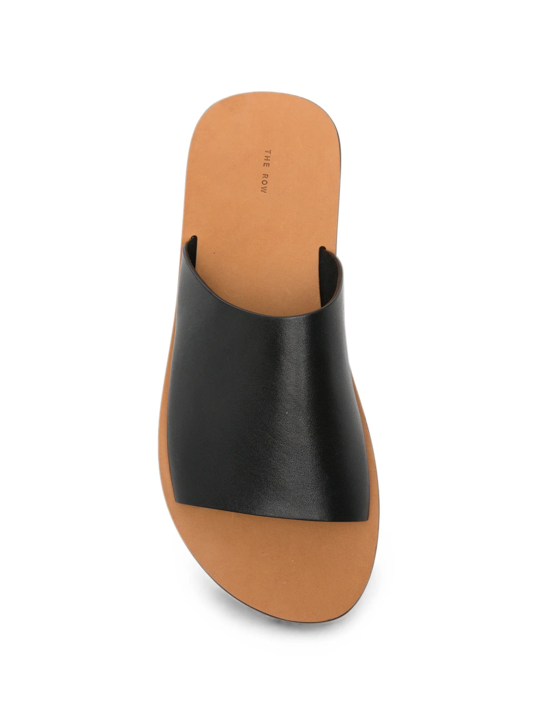 The Row Charlie leather flat sandals
