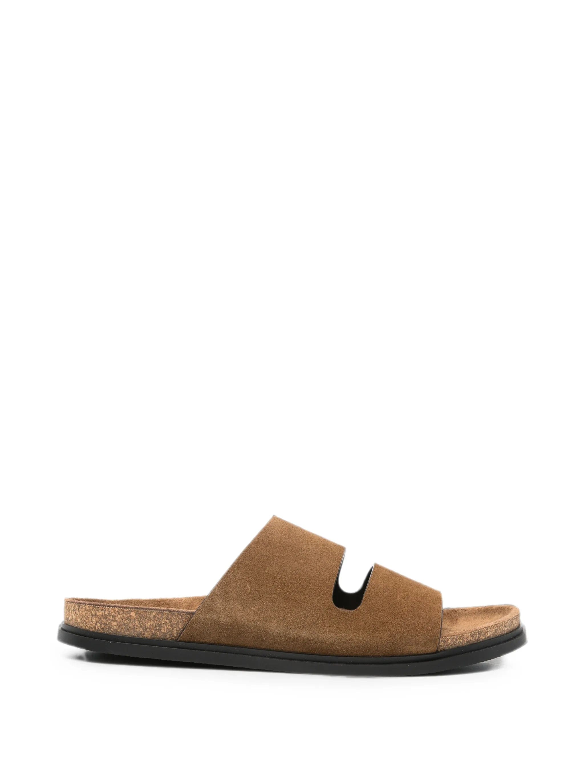 The Row Band suede flat sandals