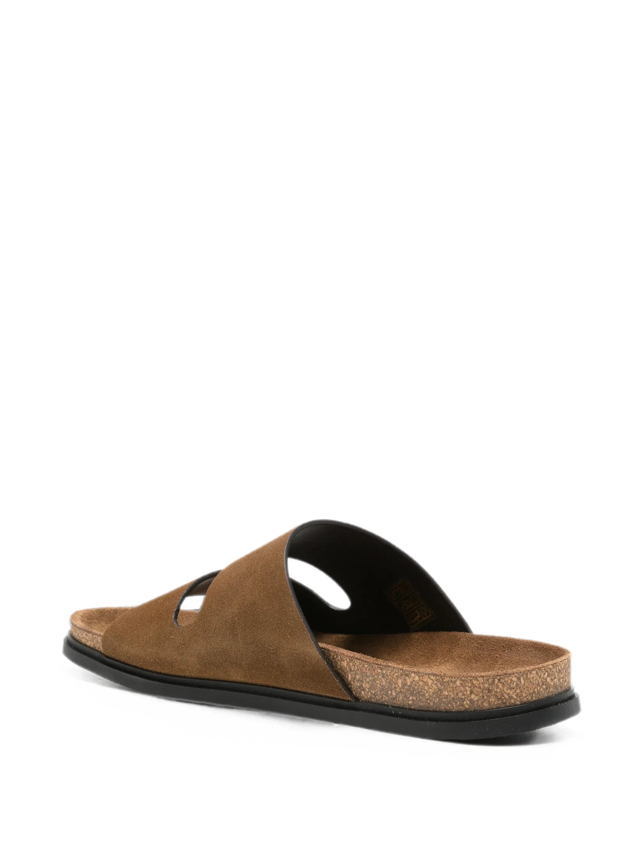 The Row Band suede flat sandals