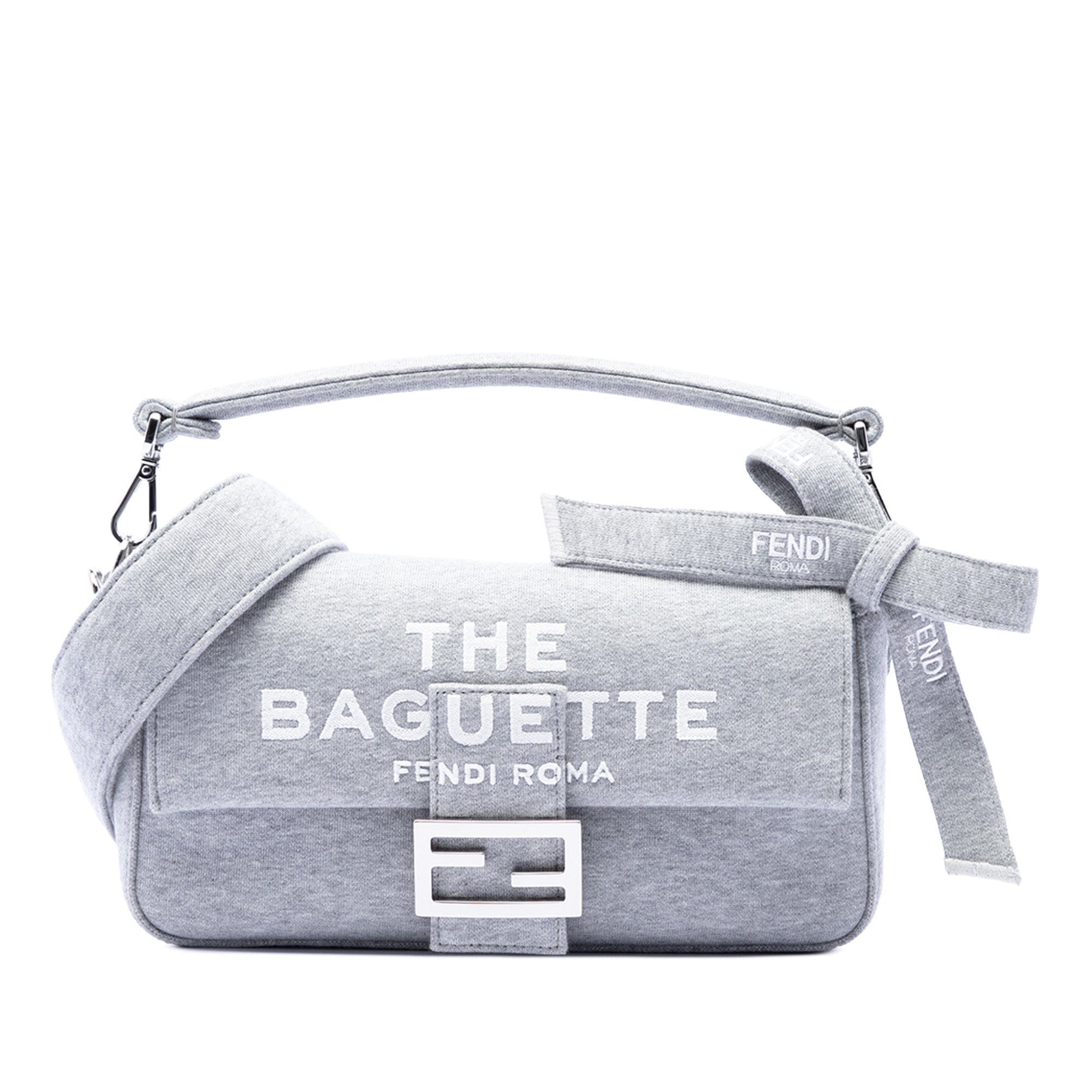 Fendi Marc Jacobs Medium Jersey Logo Baguette Satchel