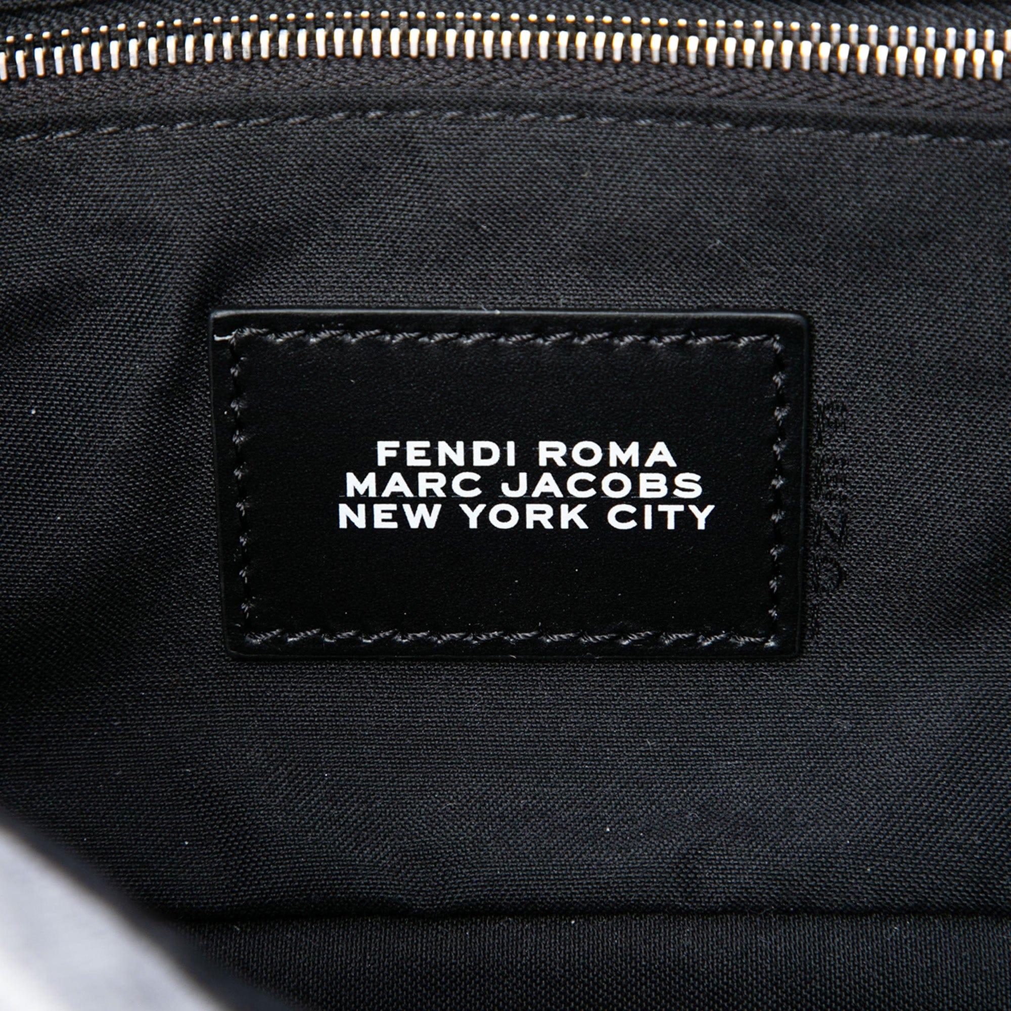 Fendi Marc Jacobs Medium Jersey Logo Baguette Satchel