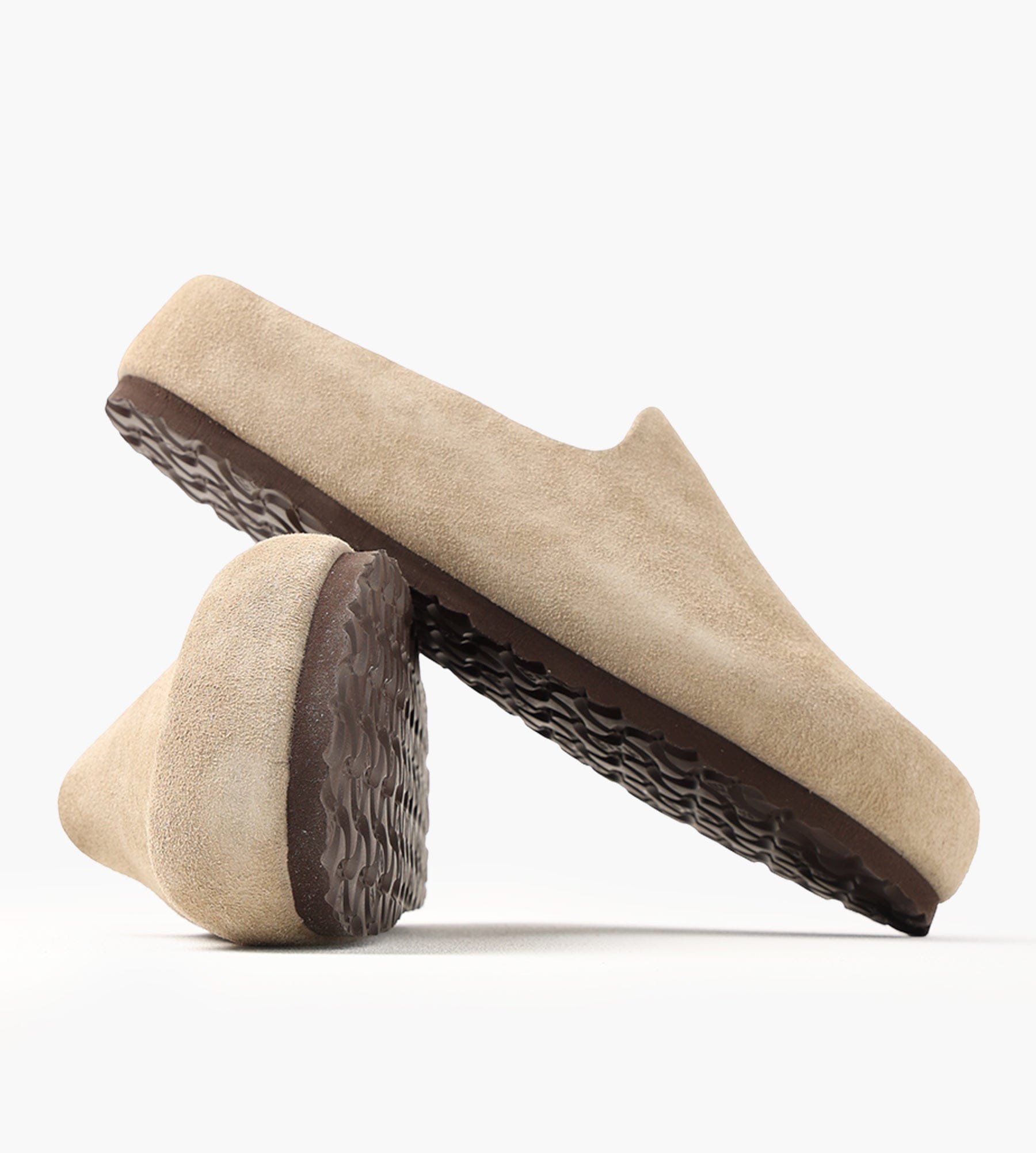 Birkenstock Amsterdam Wrapped Suede Leather Taupe