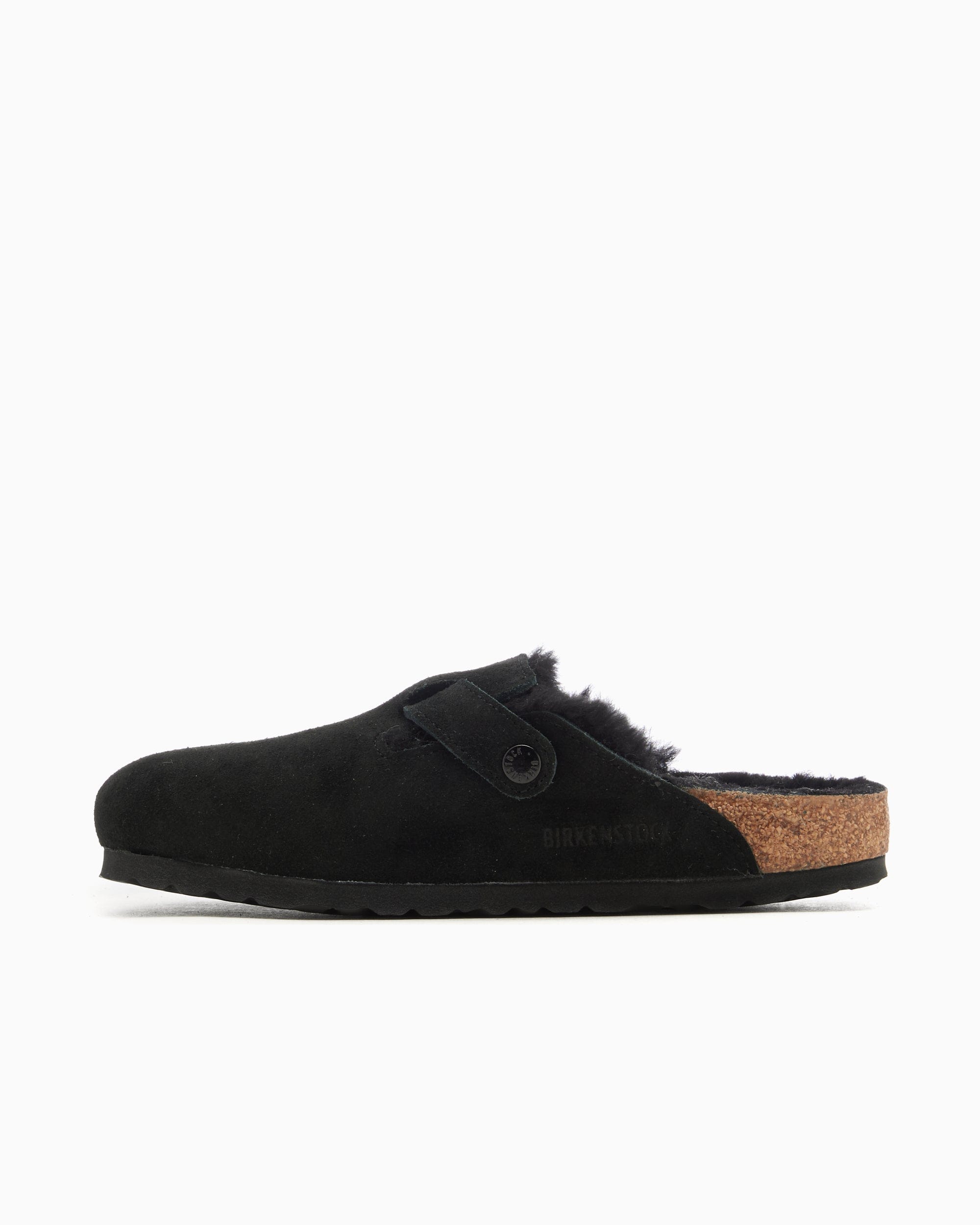 Birkenstock Boston Shearling Suede Leather Narrow