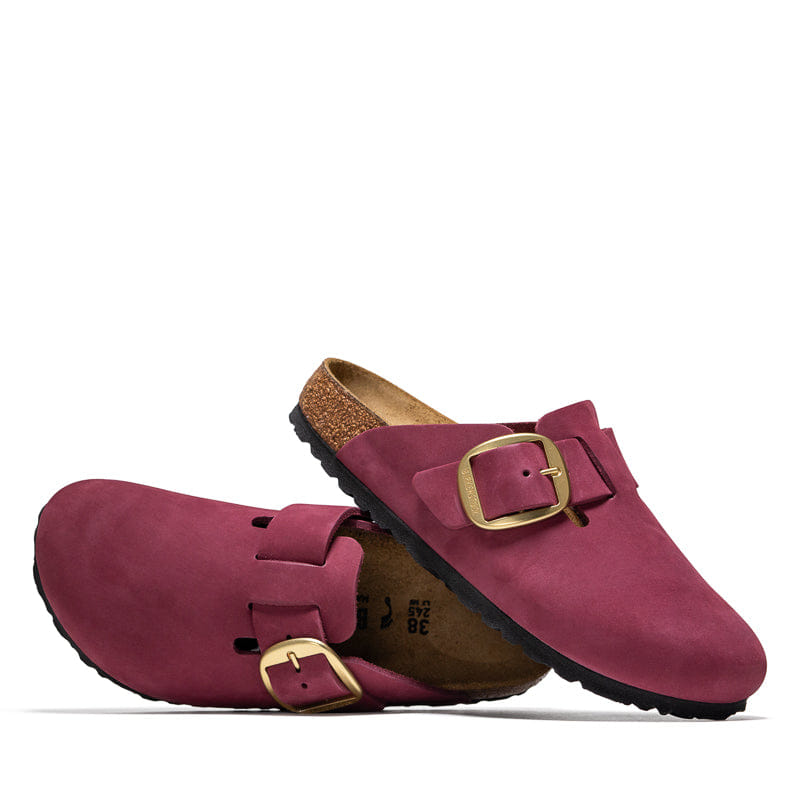Birkenstock Women's Birkenstock Boston Big Buckle Nubuck - Berry Crush