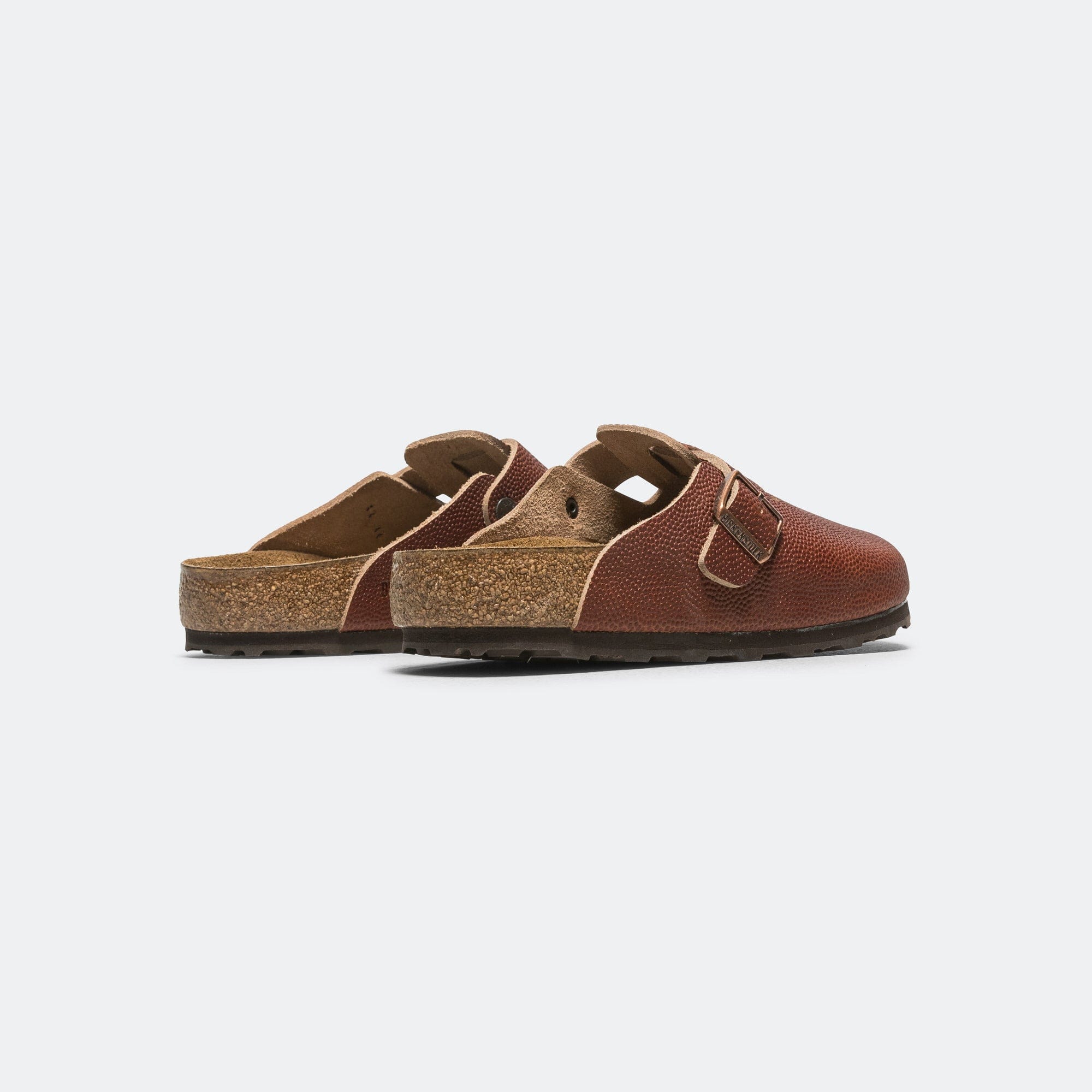 Birkenstock Boston - Ginger Brown Embossed Natural Leather