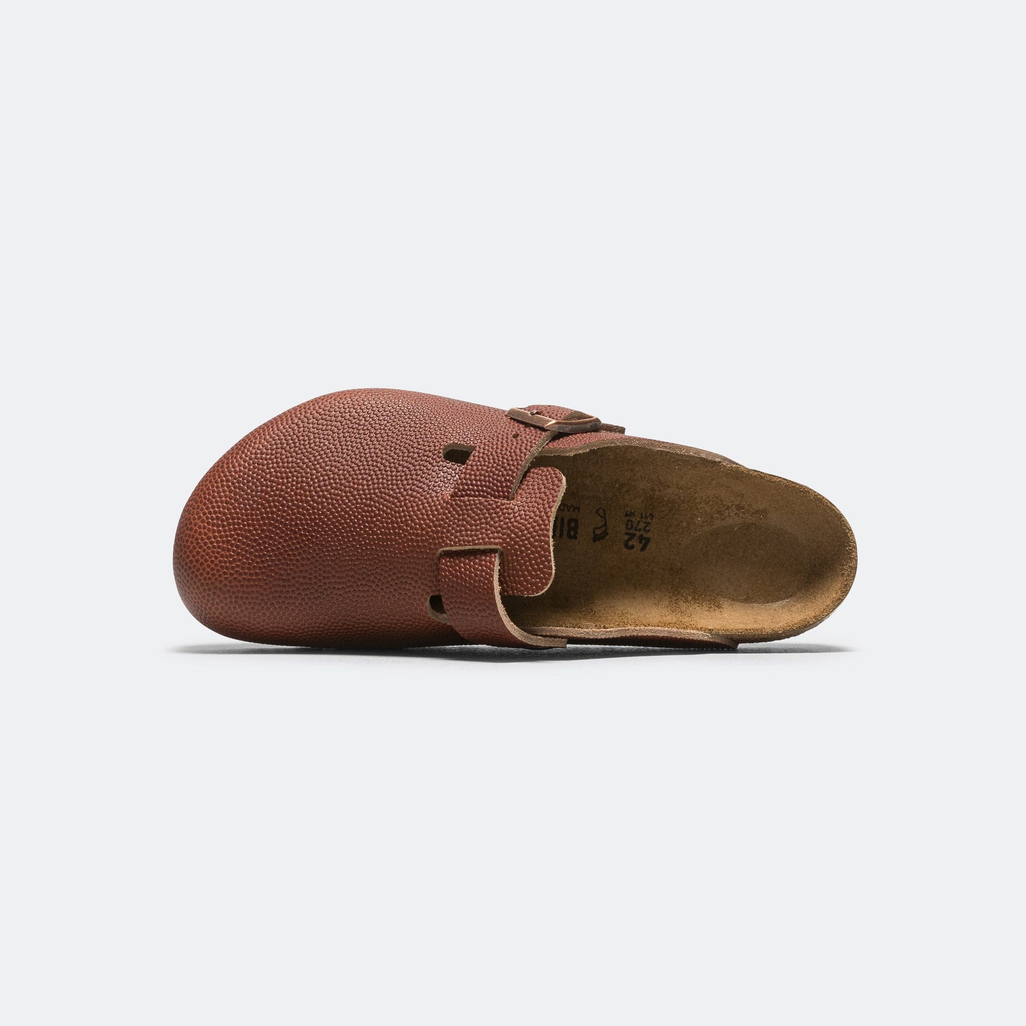 Birkenstock Boston - Ginger Brown Embossed Natural Leather