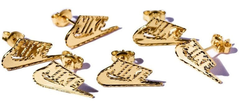 Supreme Nike 14K Gold Earring (Single)