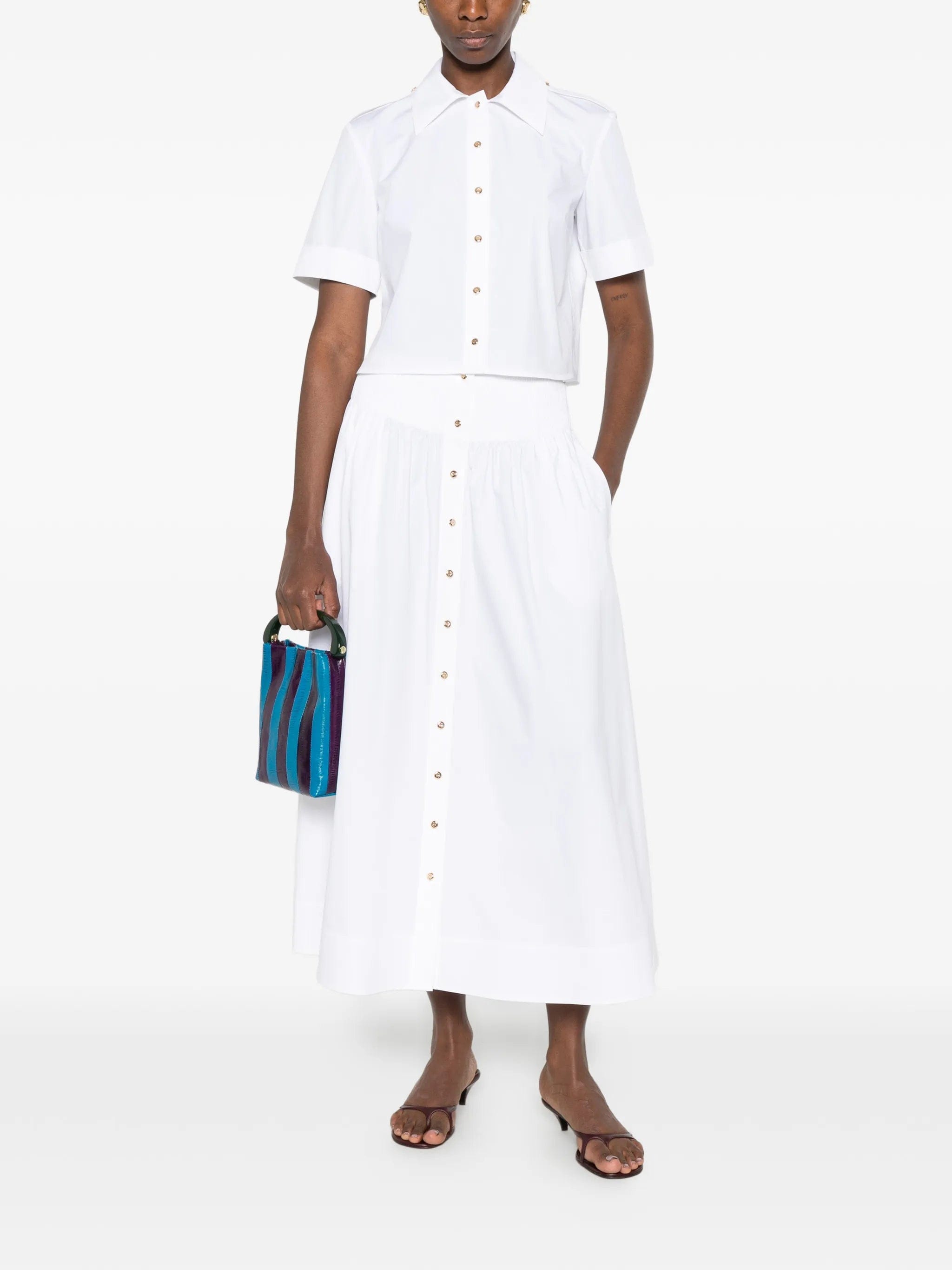 Tory Burch poplin camp shirt