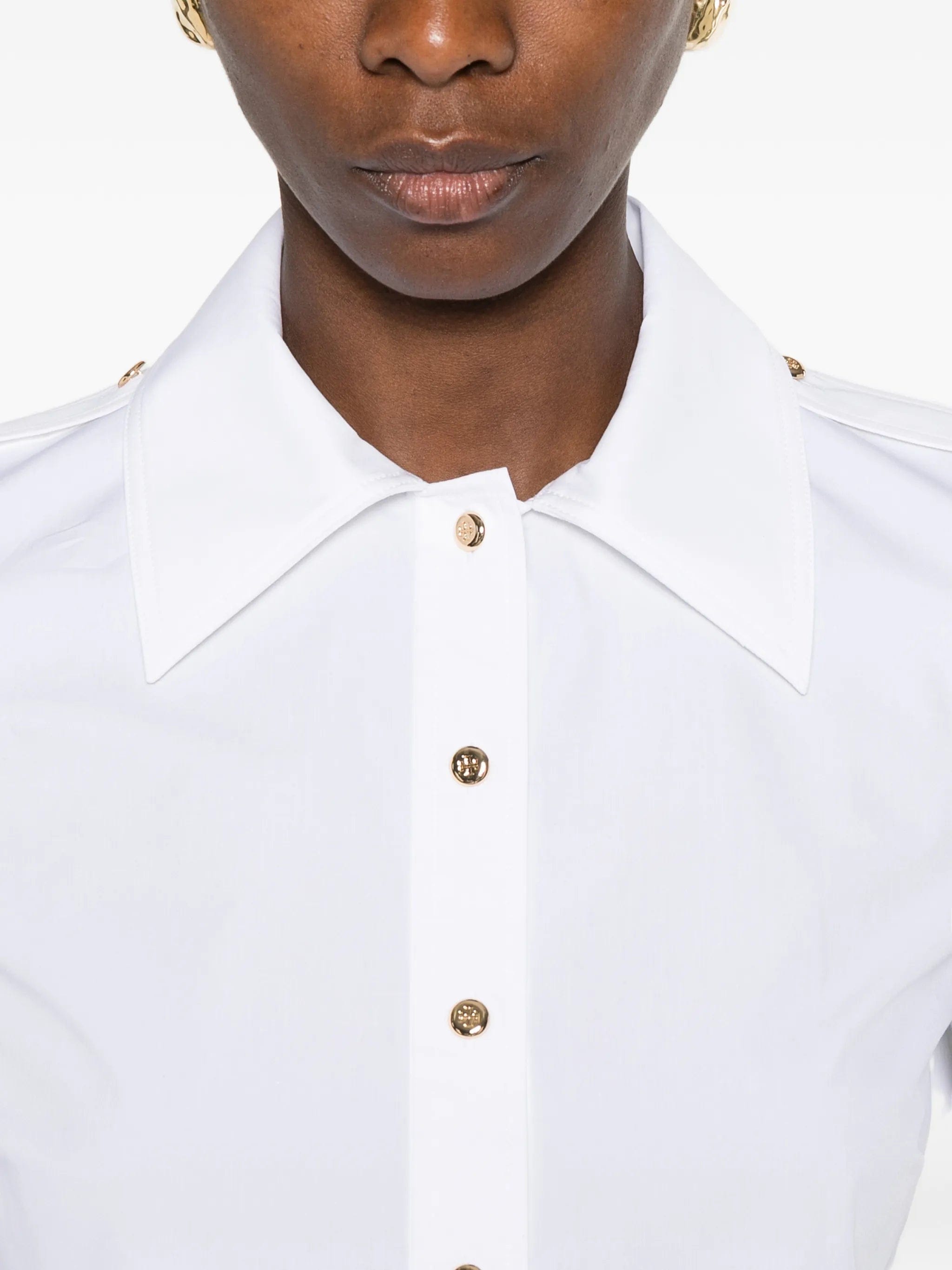 Tory Burch poplin camp shirt