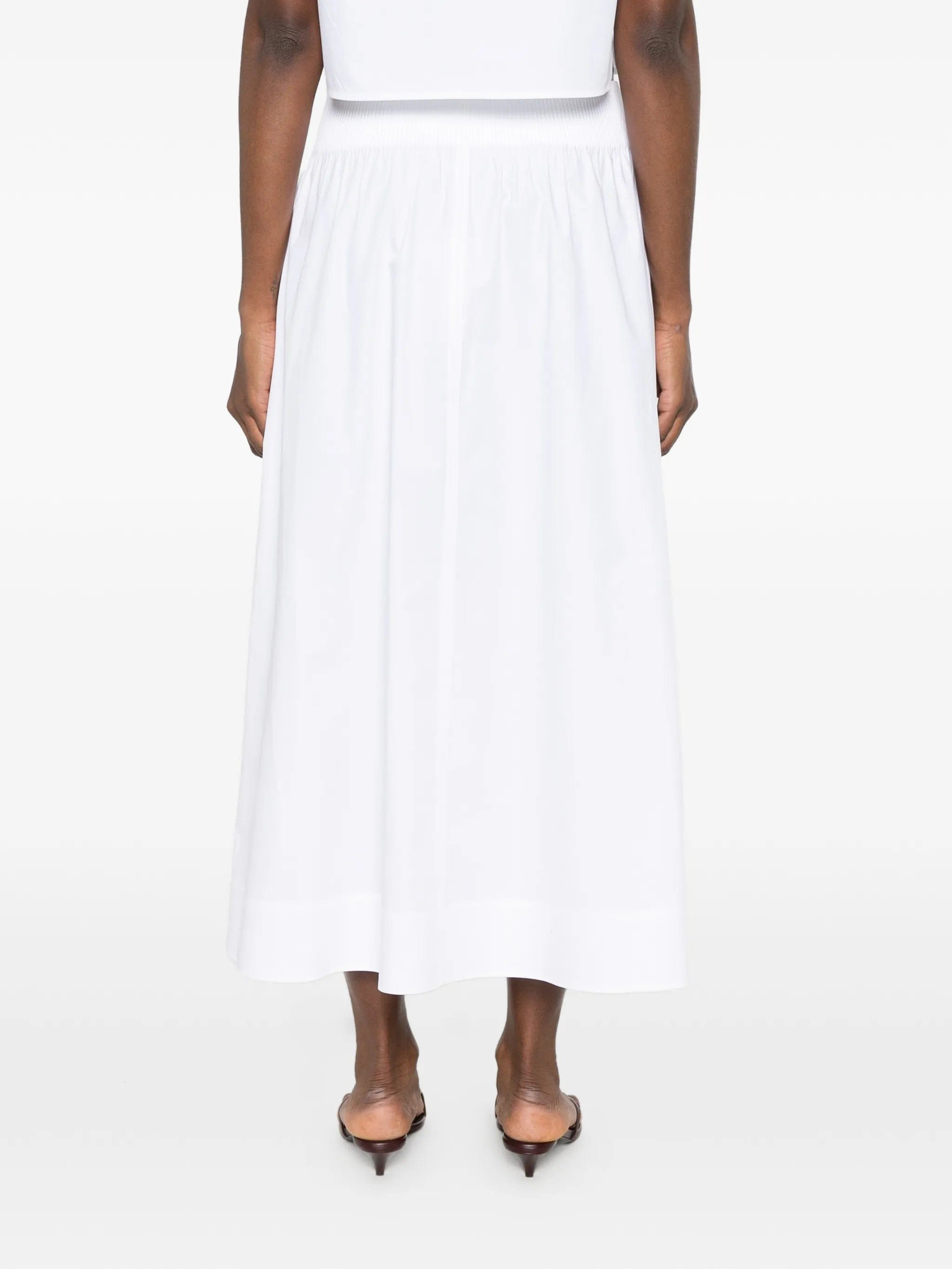 Tory Burch Romy smocked - waist skirt