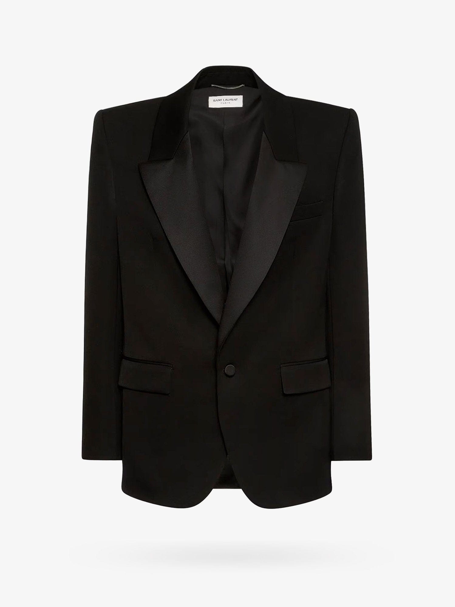 Saint Laurent Tuxedo wool blazer with satin lapel