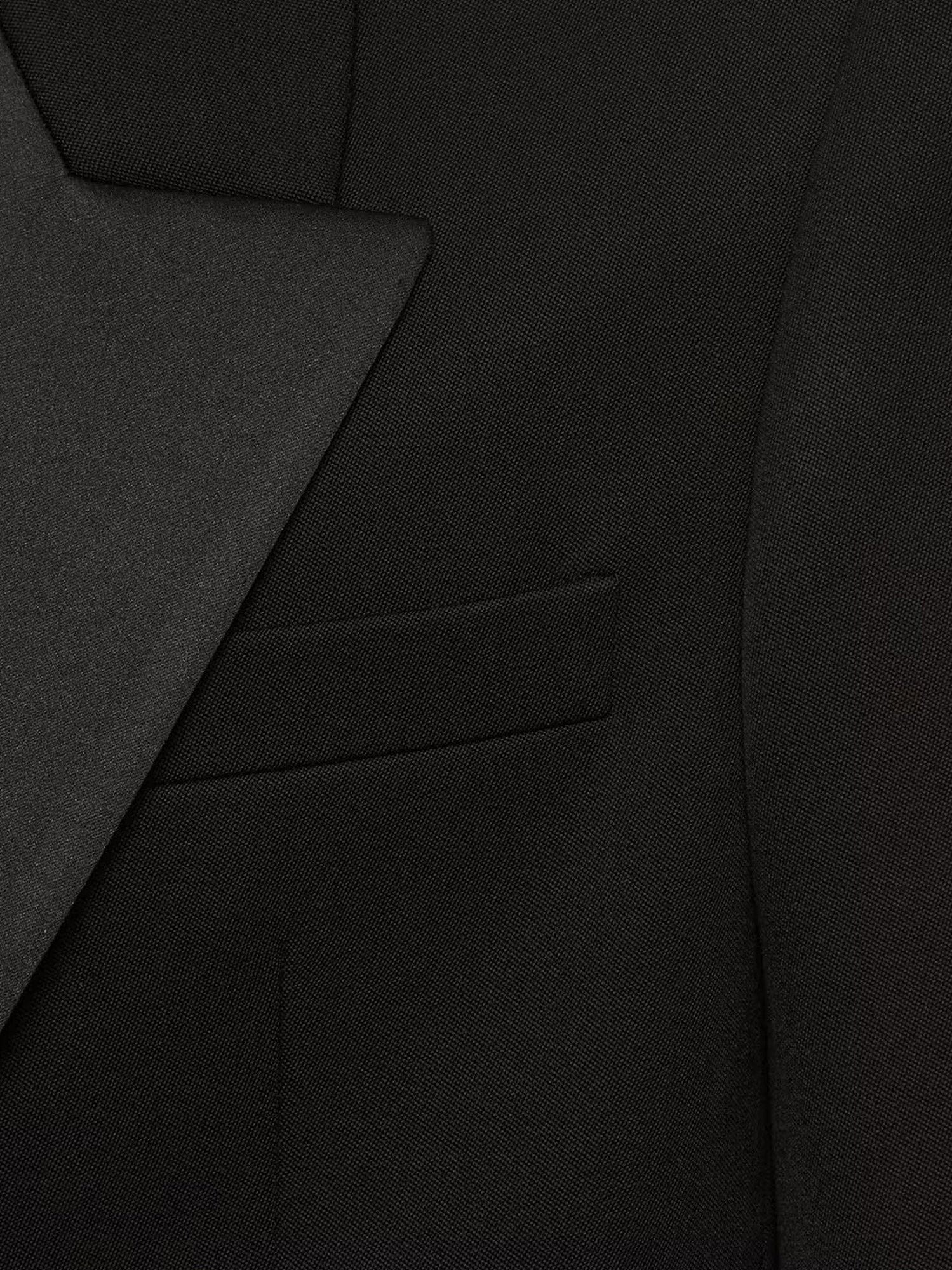 Saint Laurent Tuxedo wool blazer with satin lapel
