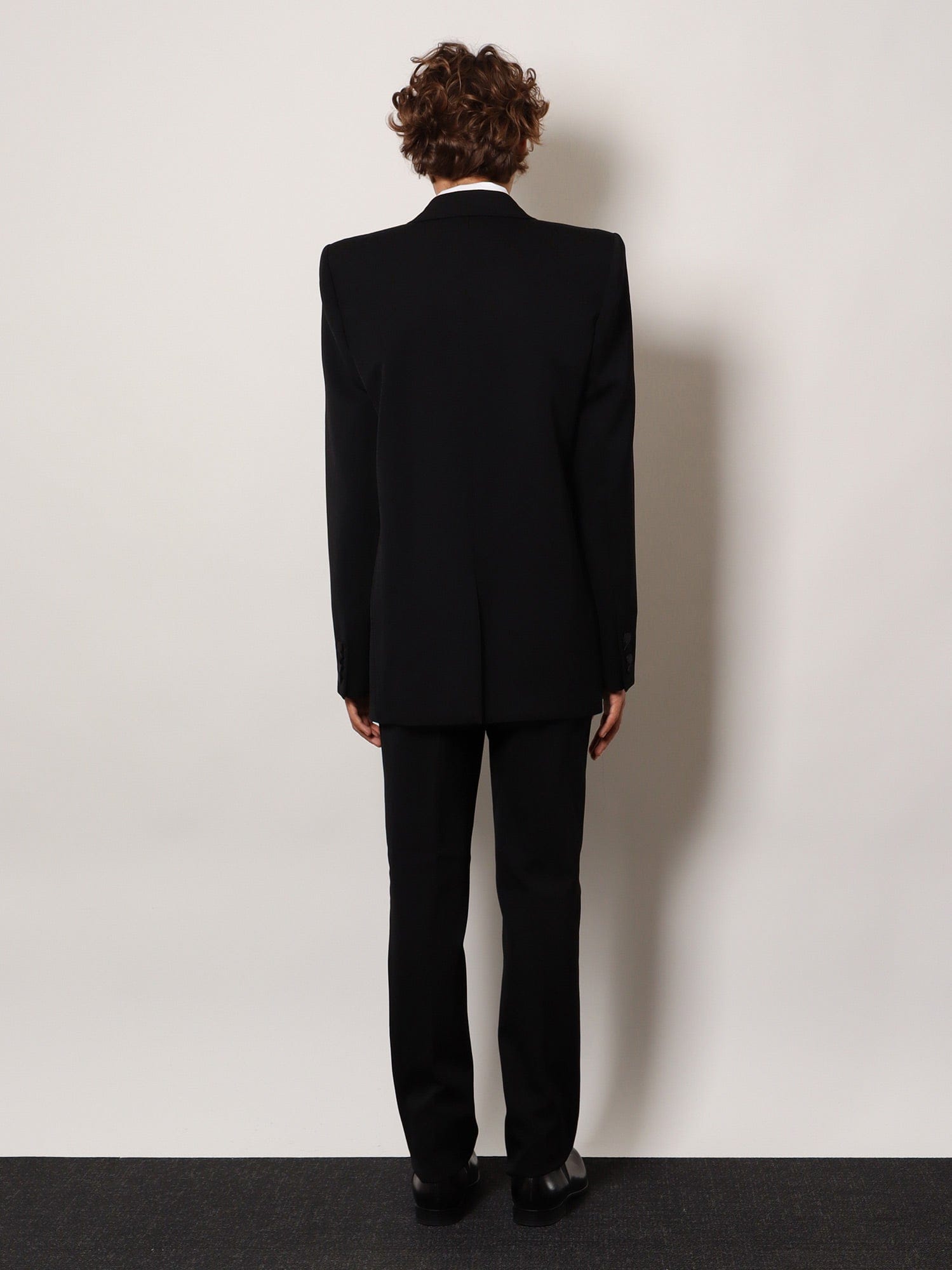 Saint Laurent Tuxedo wool blazer with satin lapel