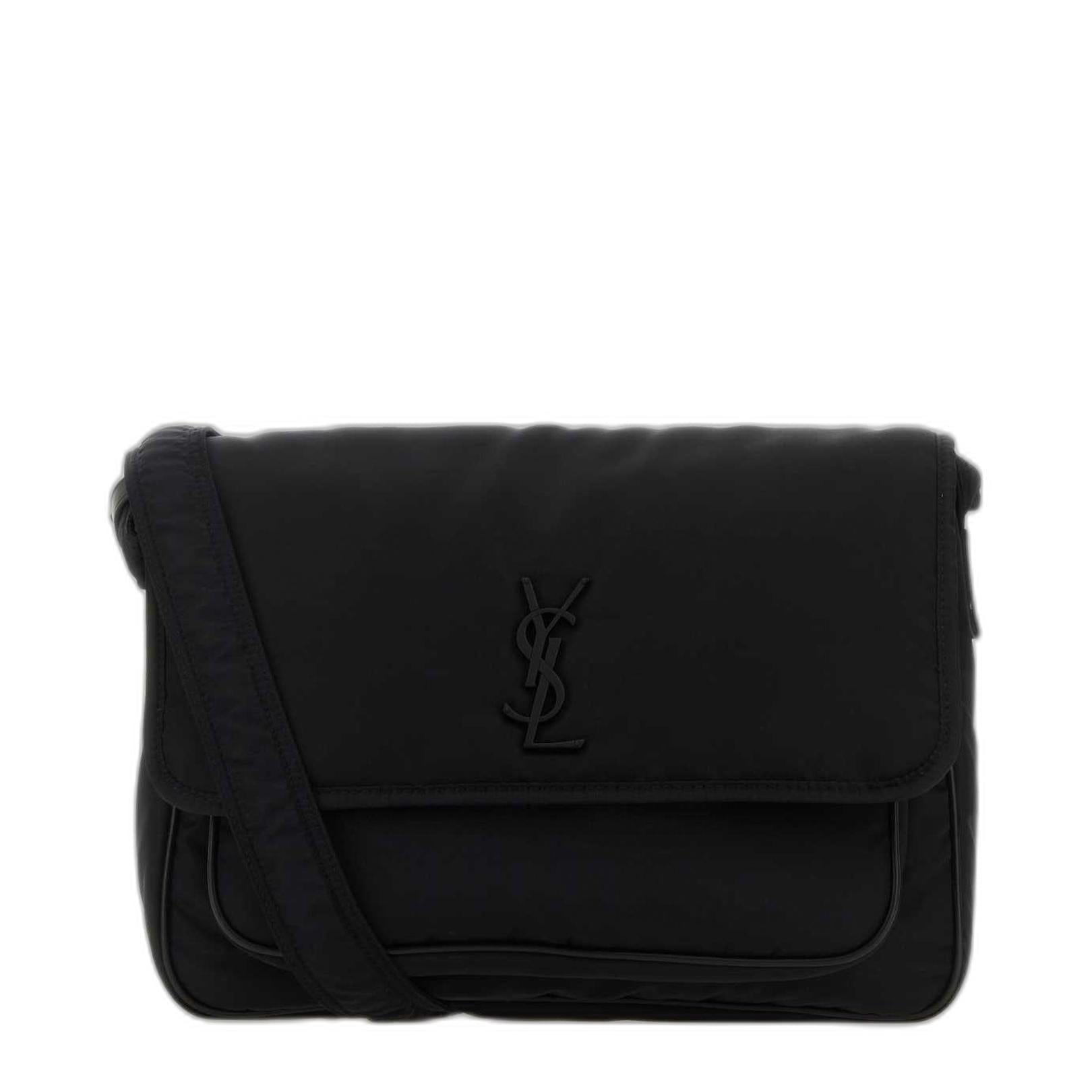 Saint Laurent Niki ECONYL® Regenerated Nylon Messenger Bag - Black