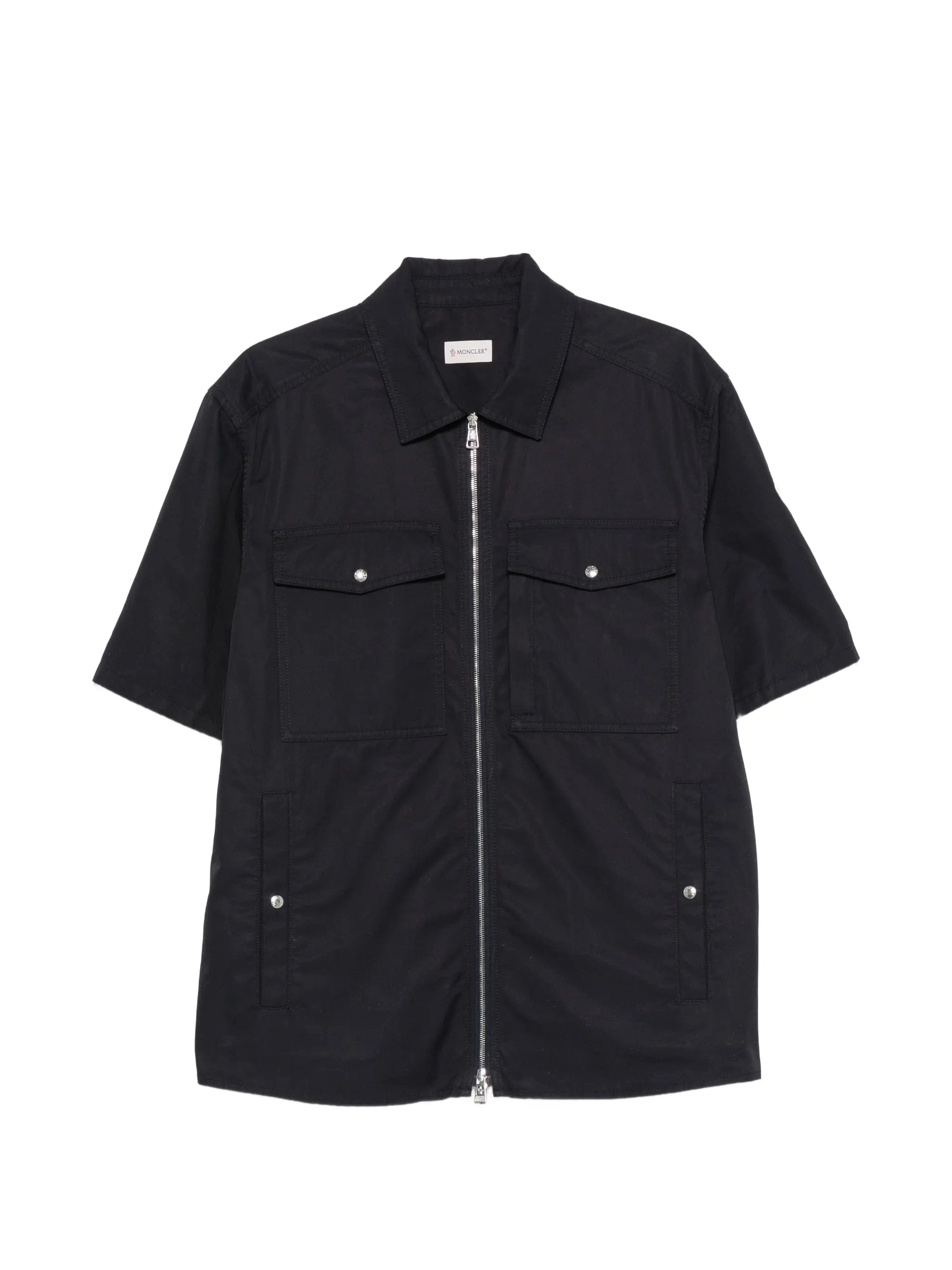 Moncler zip - up short - sleeve overshirt