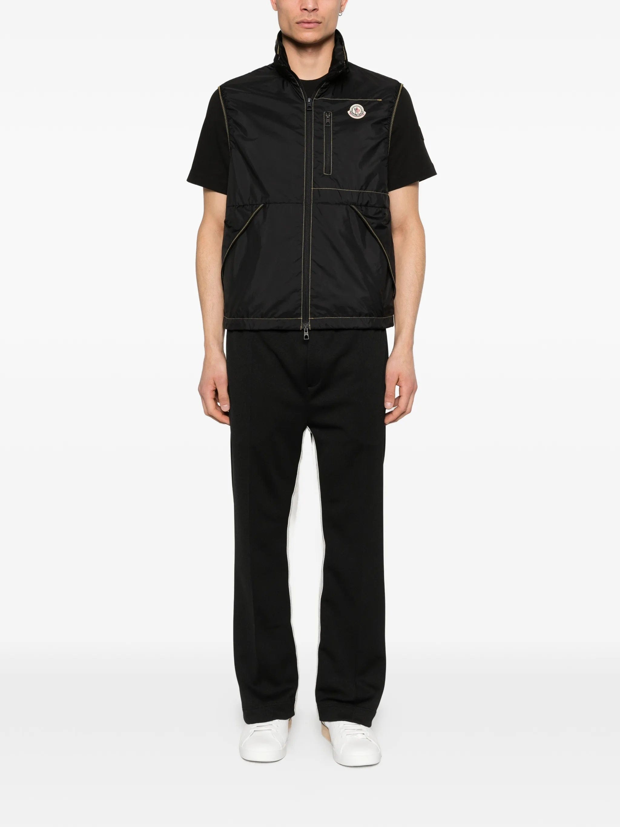 Moncler Ansiei contrast stitch vest