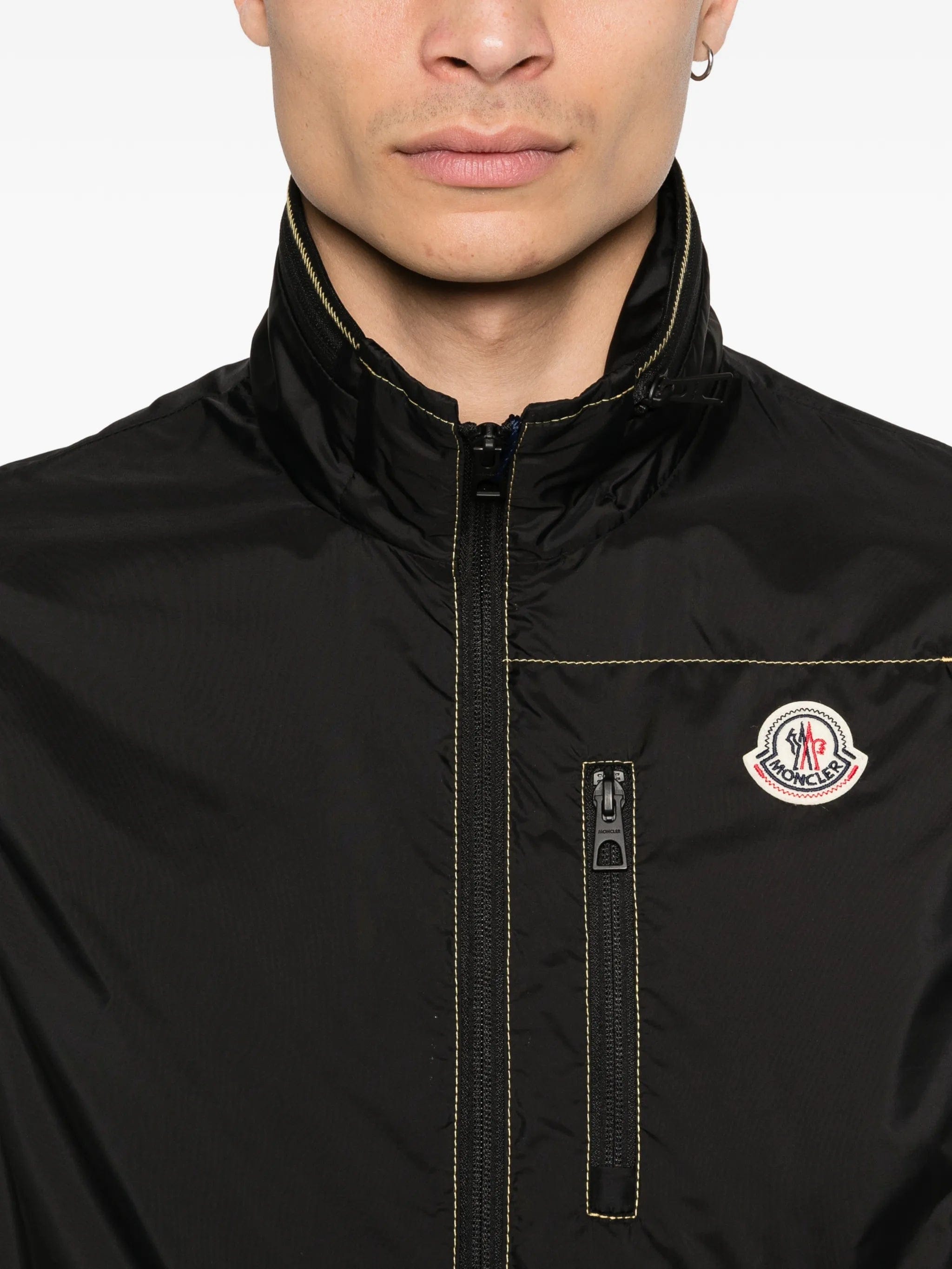 Moncler Ansiei contrast stitch vest