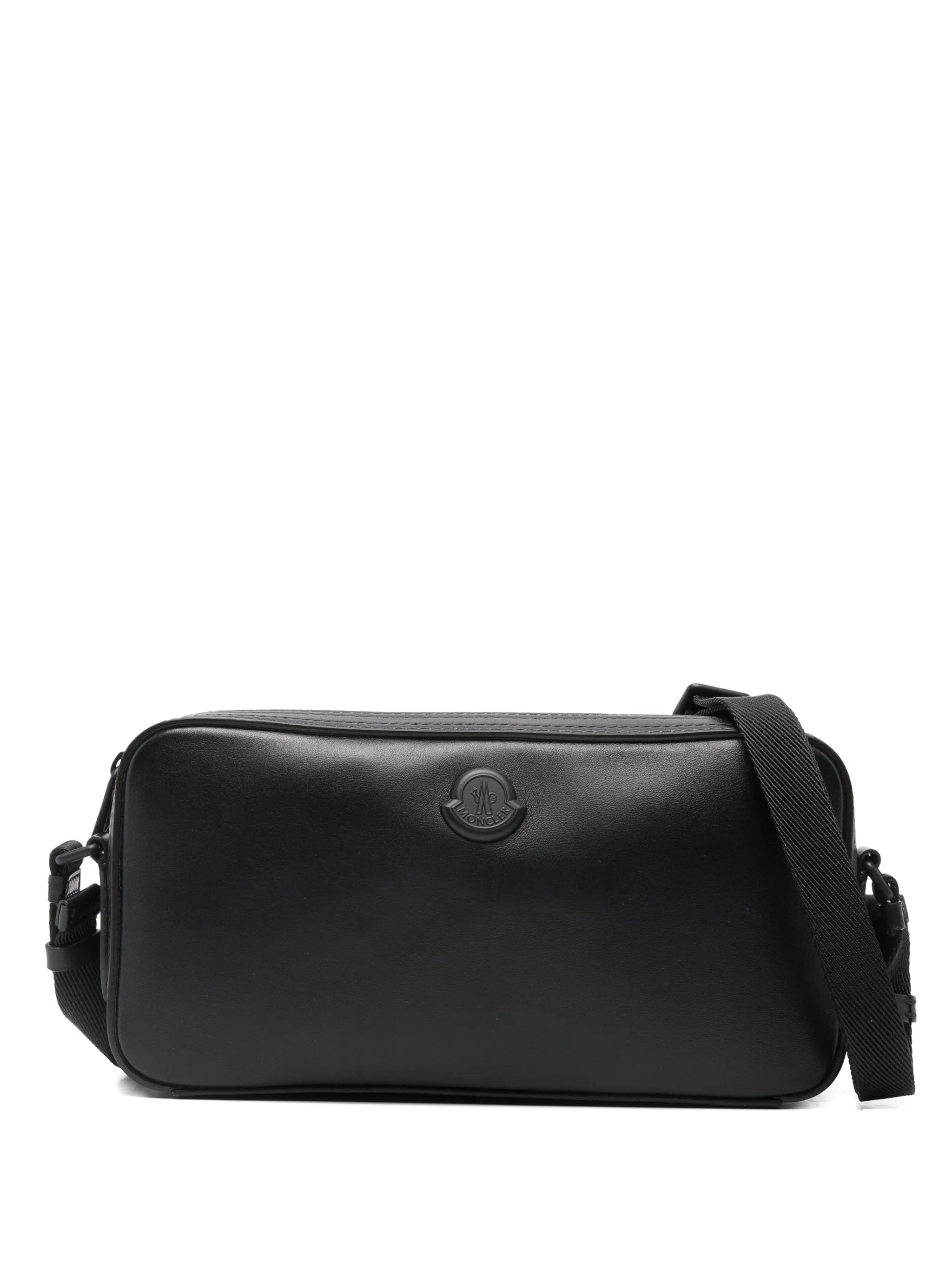 Moncler Carlo leather messenger bag