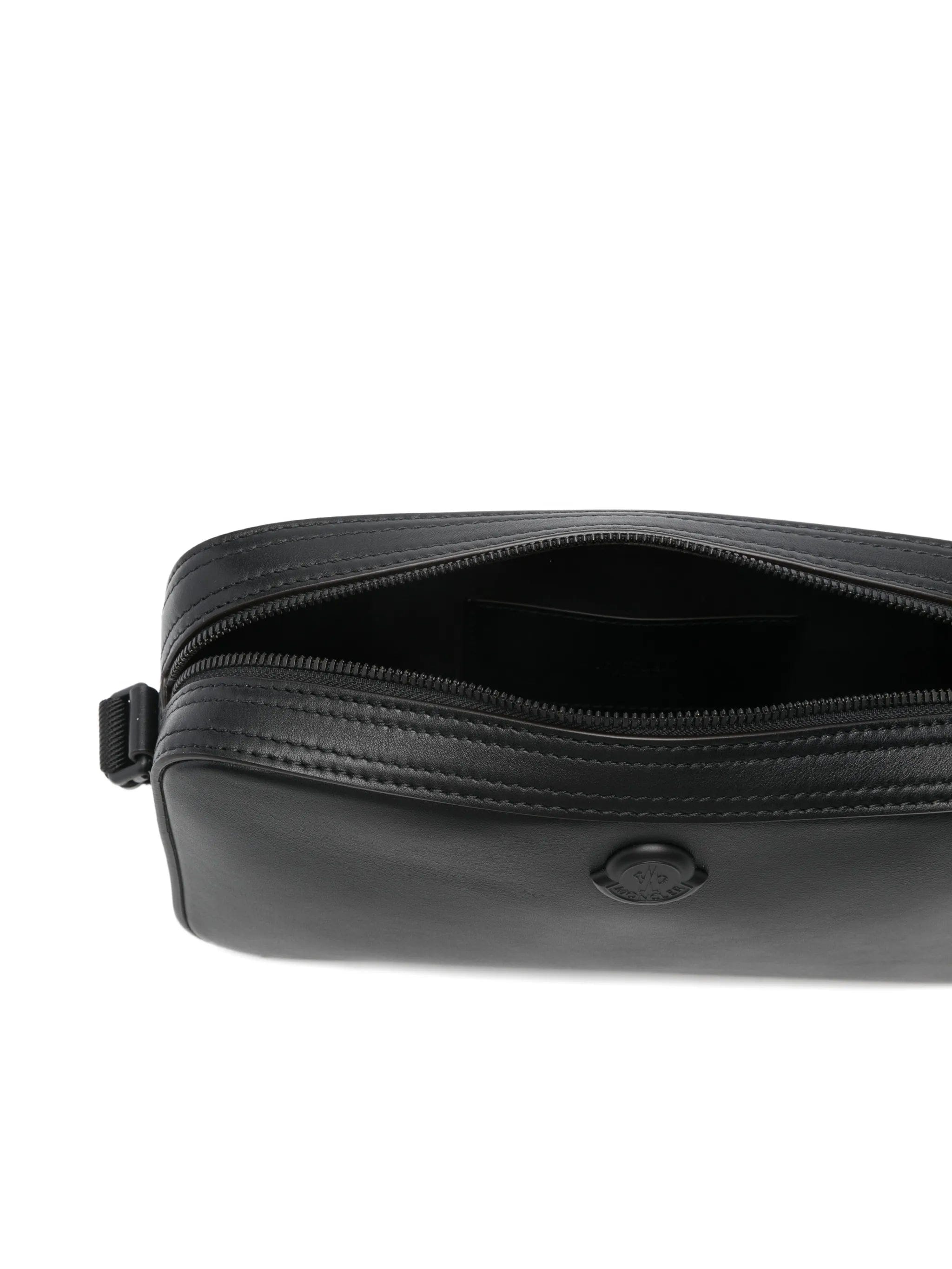 Moncler Carlo leather messenger bag