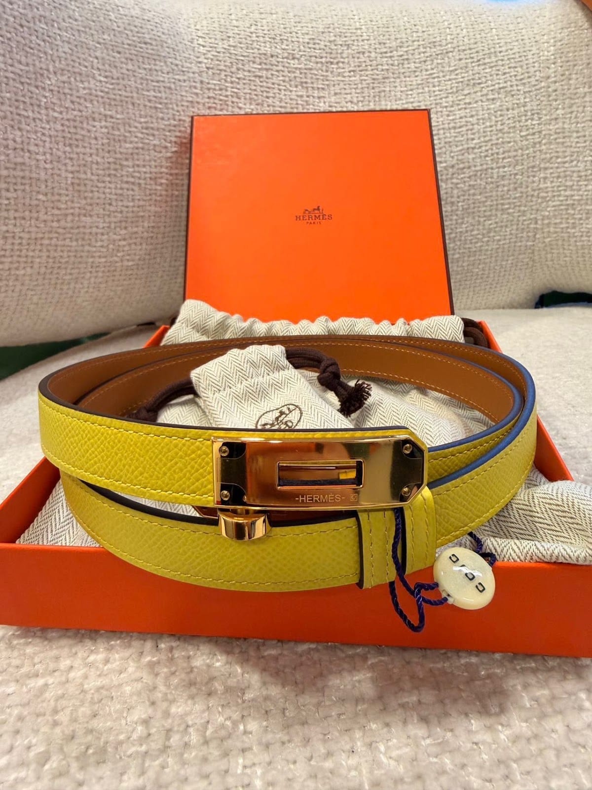 Hermes Lemon Yellow and Gold ALC3996