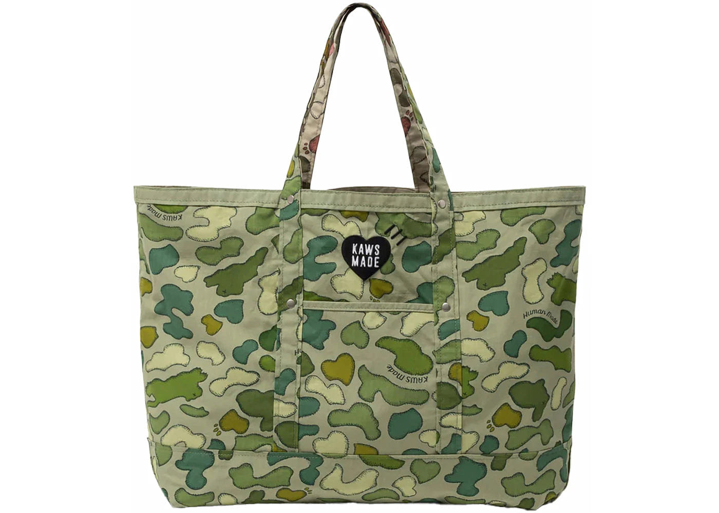 KAWS Human Made x KAWS Made Camo Tote Bag Brown