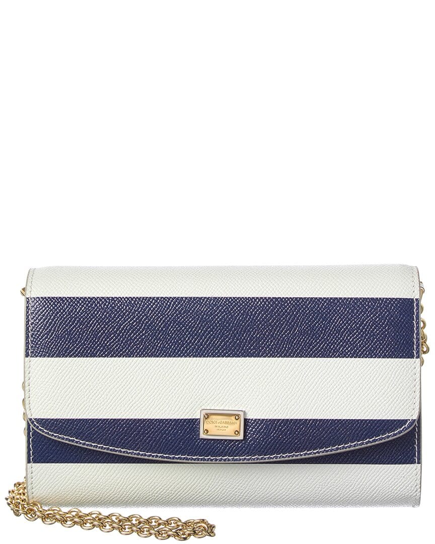 Dolce & Gabbana Dg Mini Leather Wallet On Chain