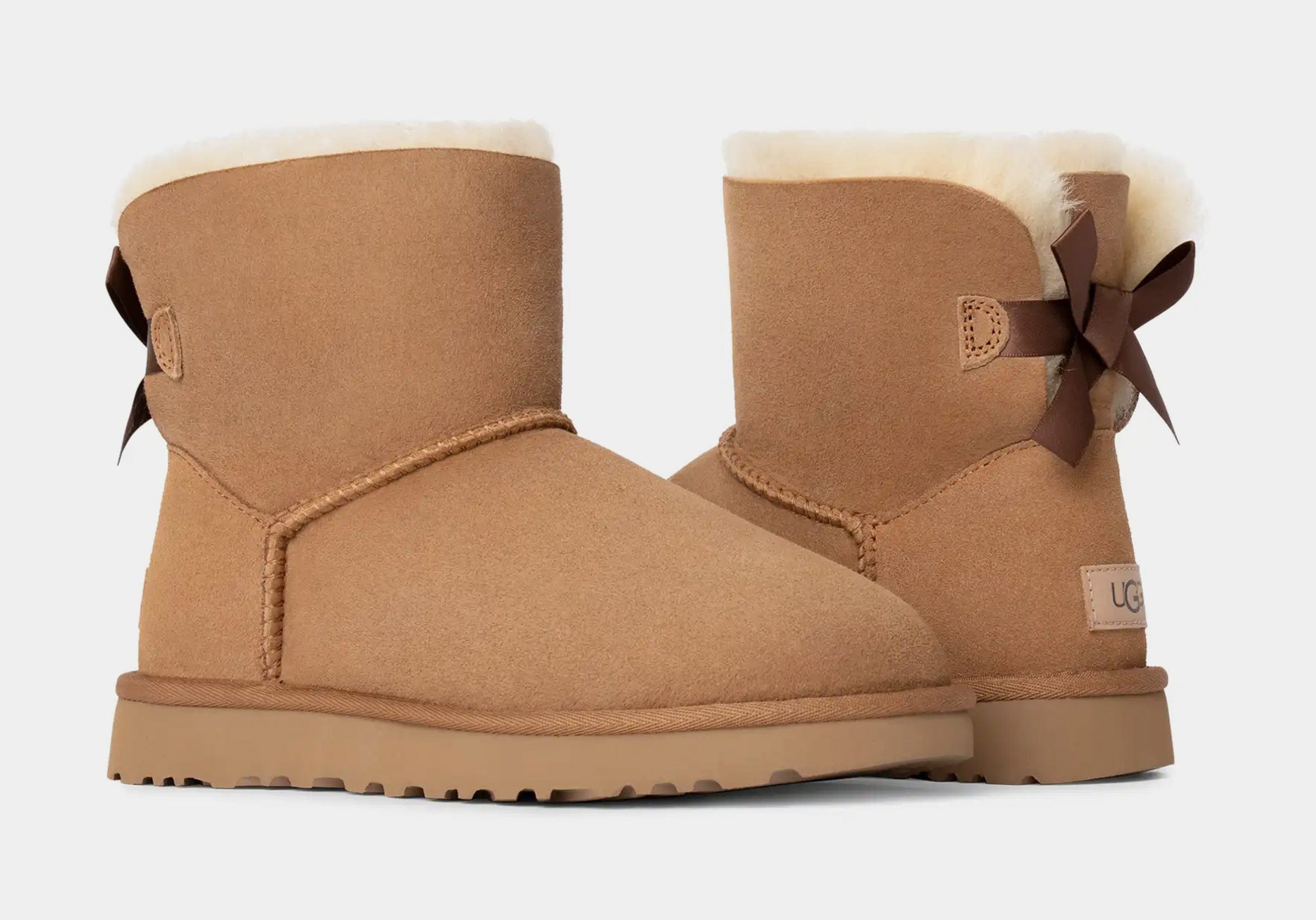 UGG Mini Bailey Bow II Womens Boots (Chestnut)