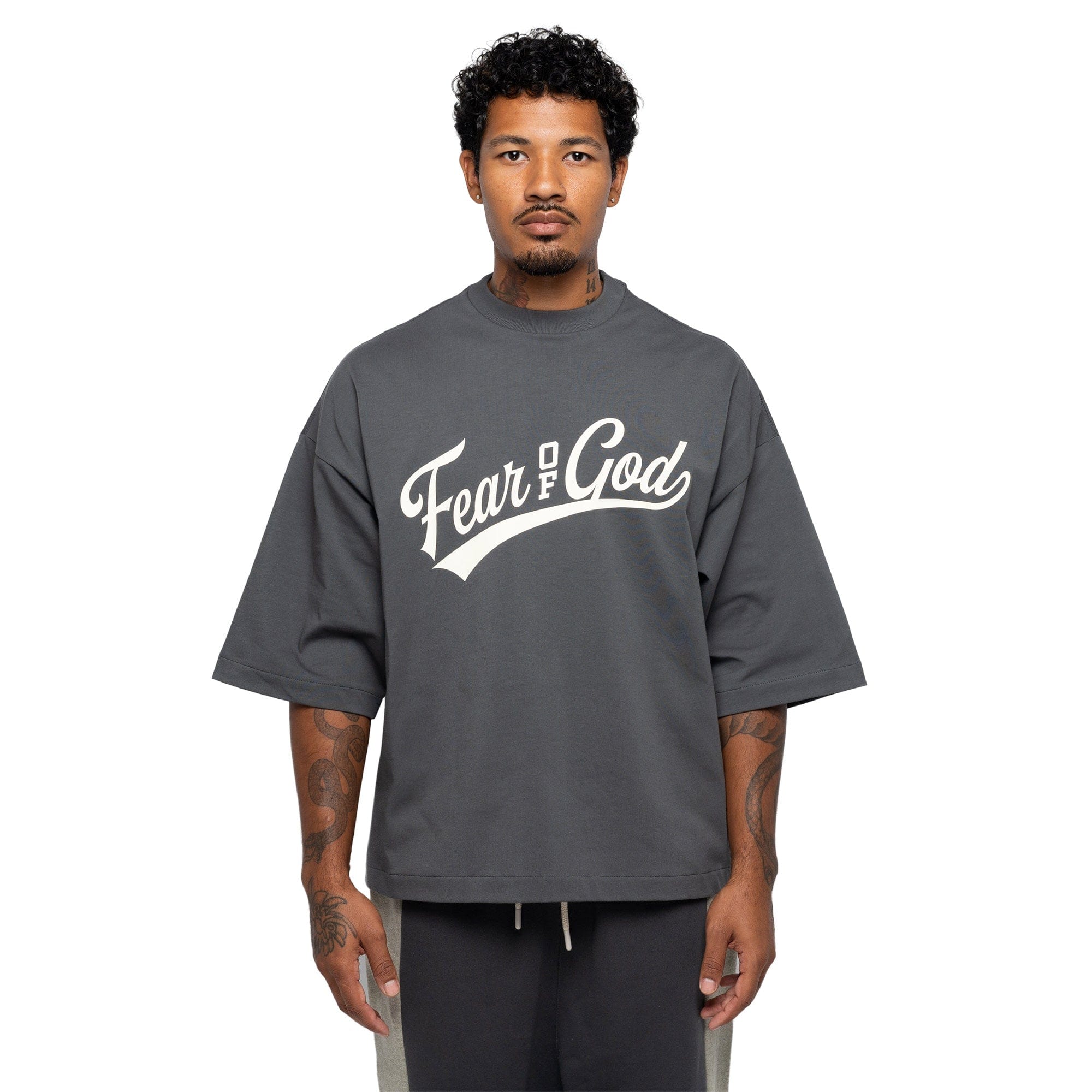 Fear of God Essentials Merch T-Shirt Iron Grey RW00269 - 0032