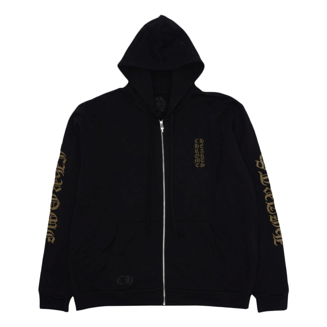 Chrome Hearts Vertical Logo Zip Up Olive