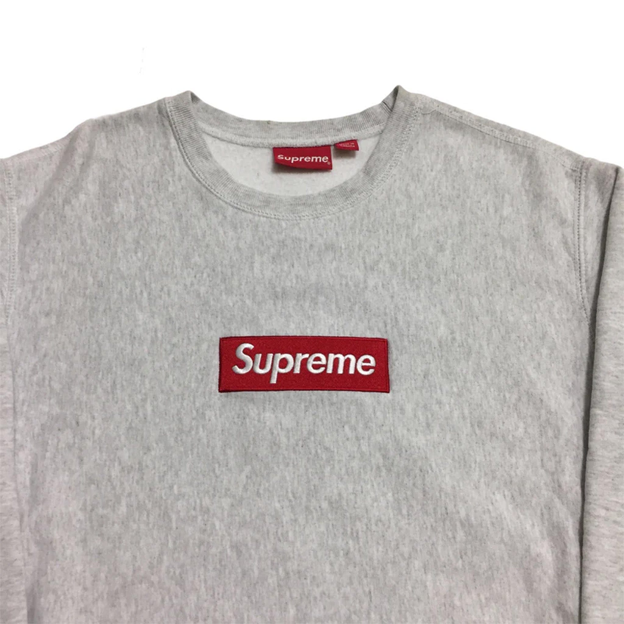 Supreme Box Logo Crewneck Ash Grey (Fw18) Price in India | Culture